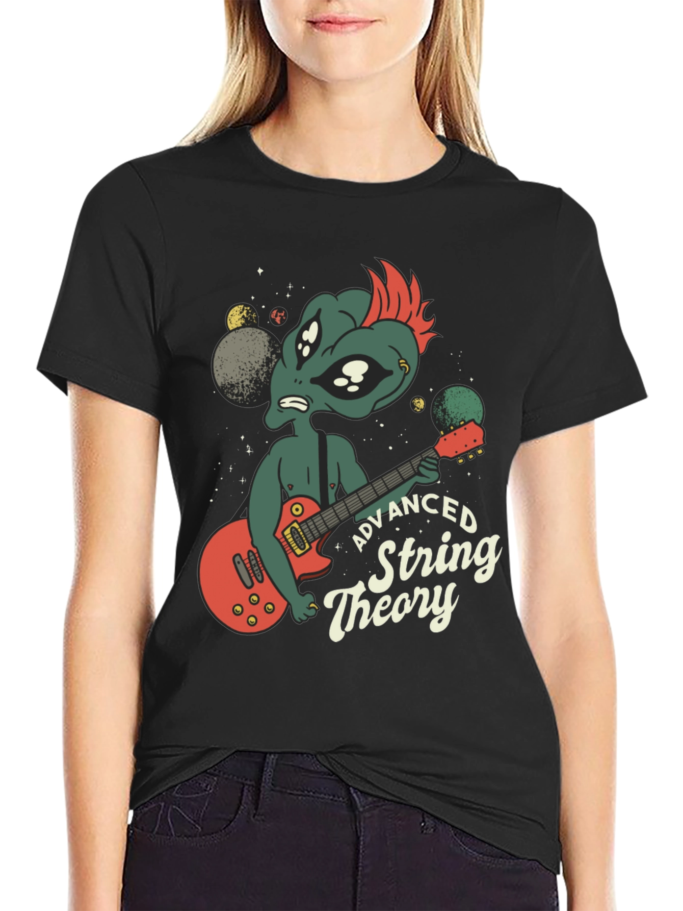 Alien Guitarist Advanced String Theory T-Shirt