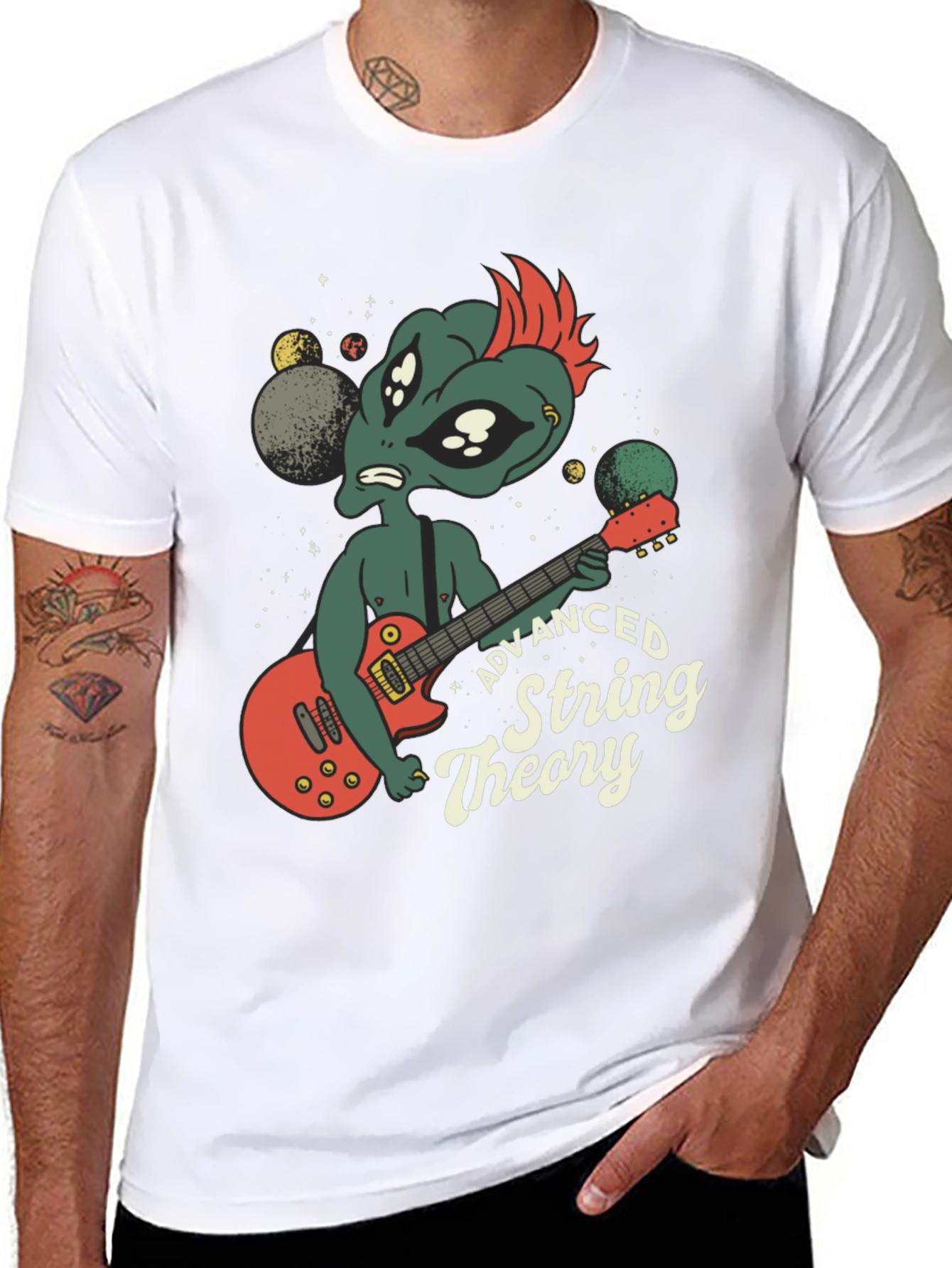 Alien Guitarist Advanced String Theory T-Shirt