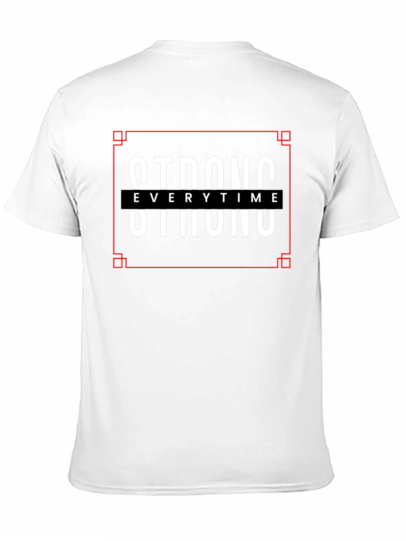 Strong Everytime Black Graphic T-Shirt