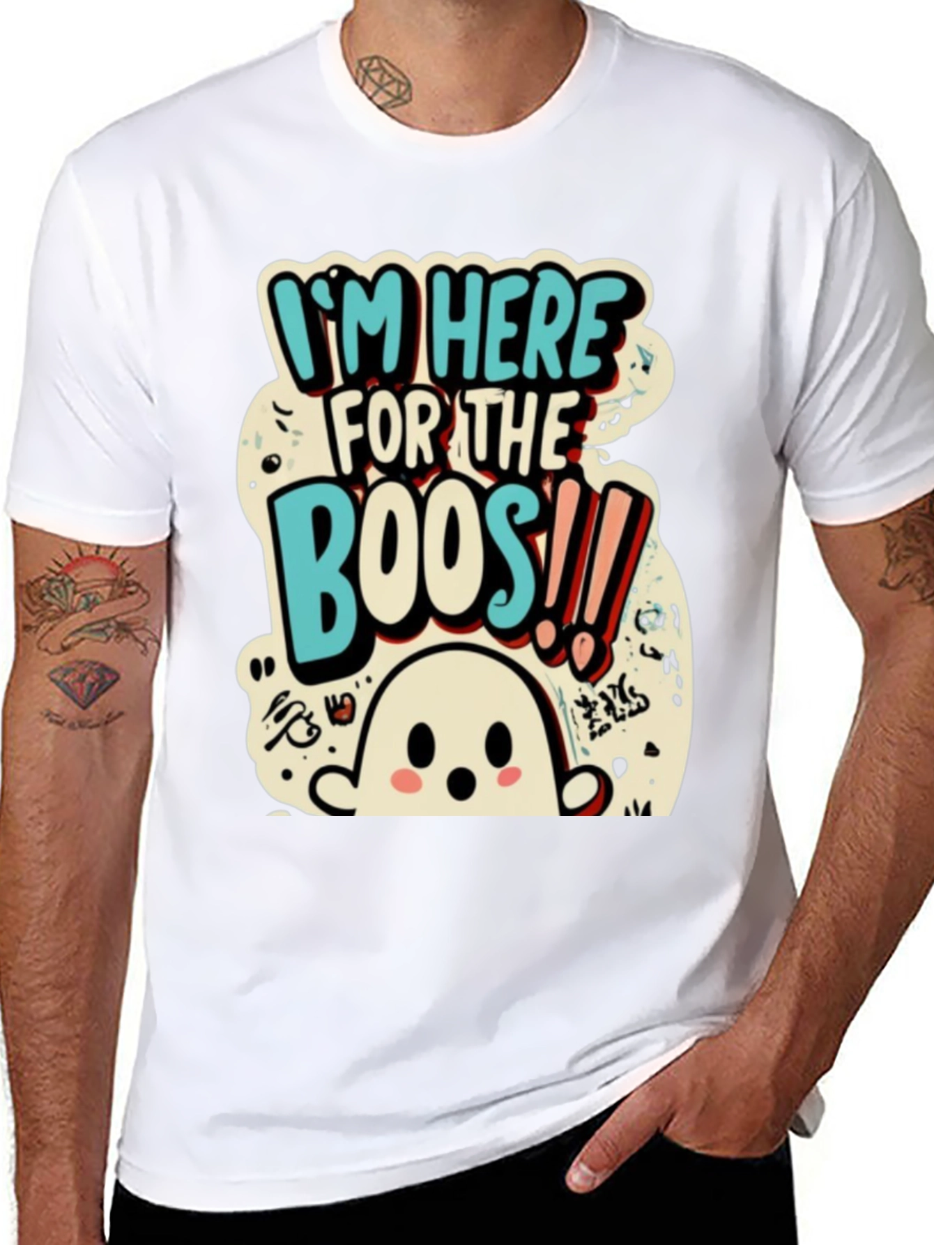 Im Here for the Boos Halloween Graphic Tee