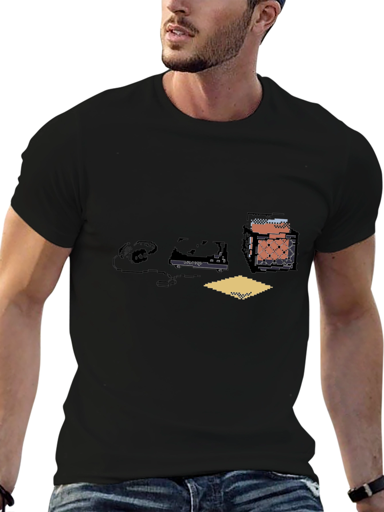 Pixel Art Gaming T-Shirt - Retro Gamer Style