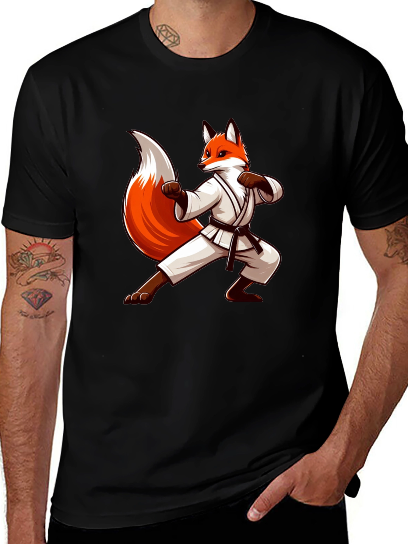 Fox Karate T-Shirt - Funny Martial Arts Tee