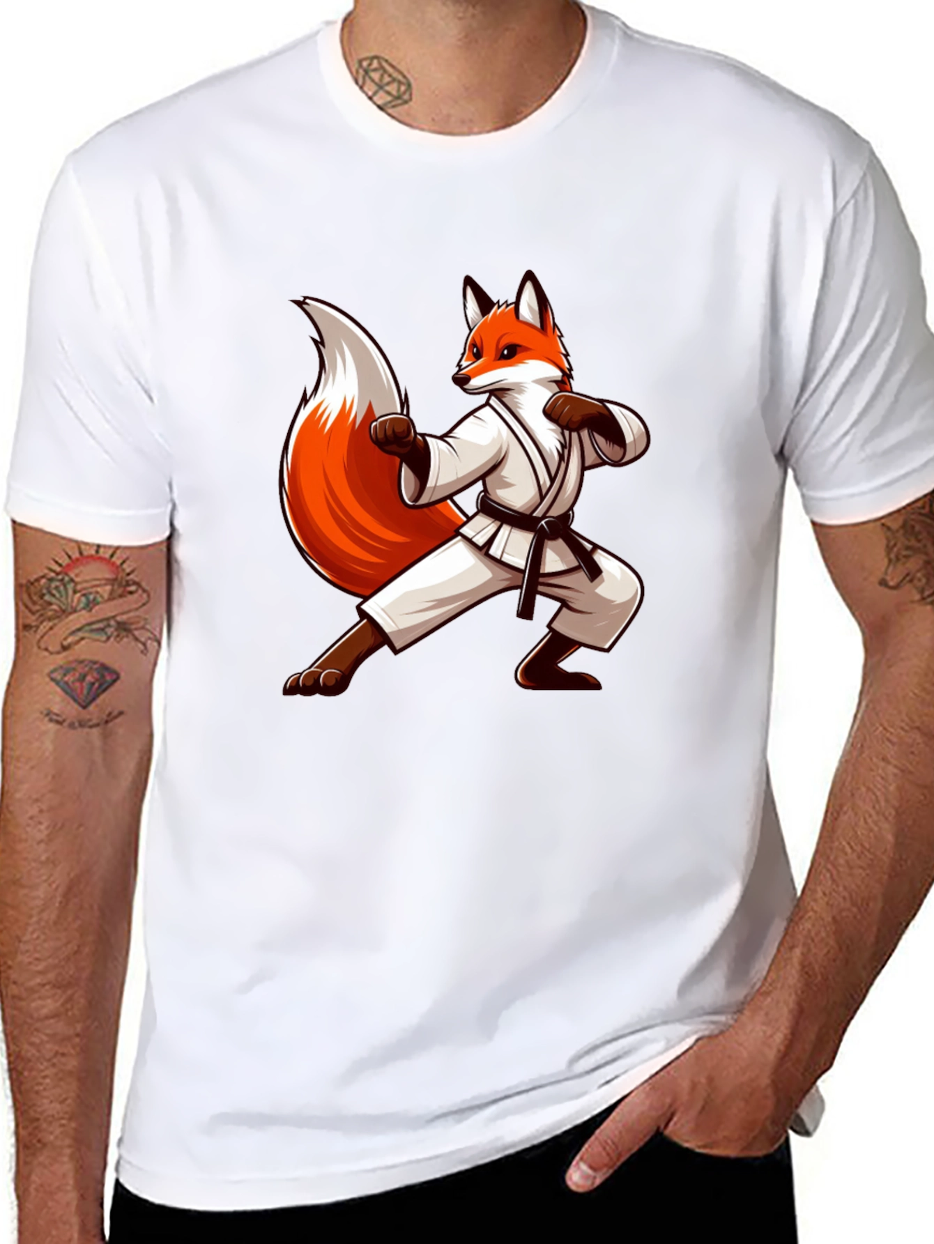 Fox Karate T-Shirt - Funny Martial Arts Tee