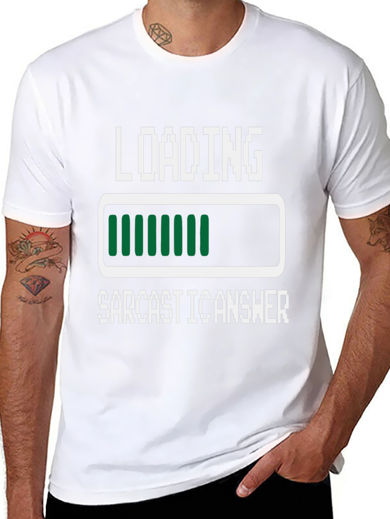 Sarcastic Answer Loading Funny Graphic Tee