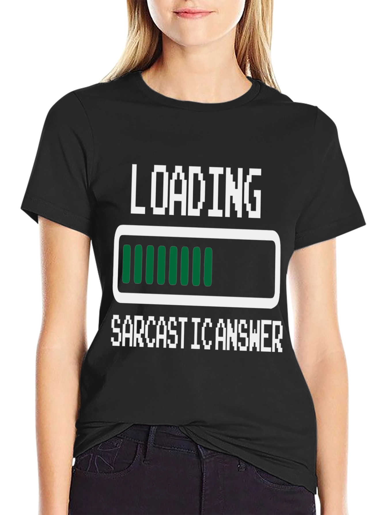 Sarcastic Answer Loading Funny Graphic Tee
