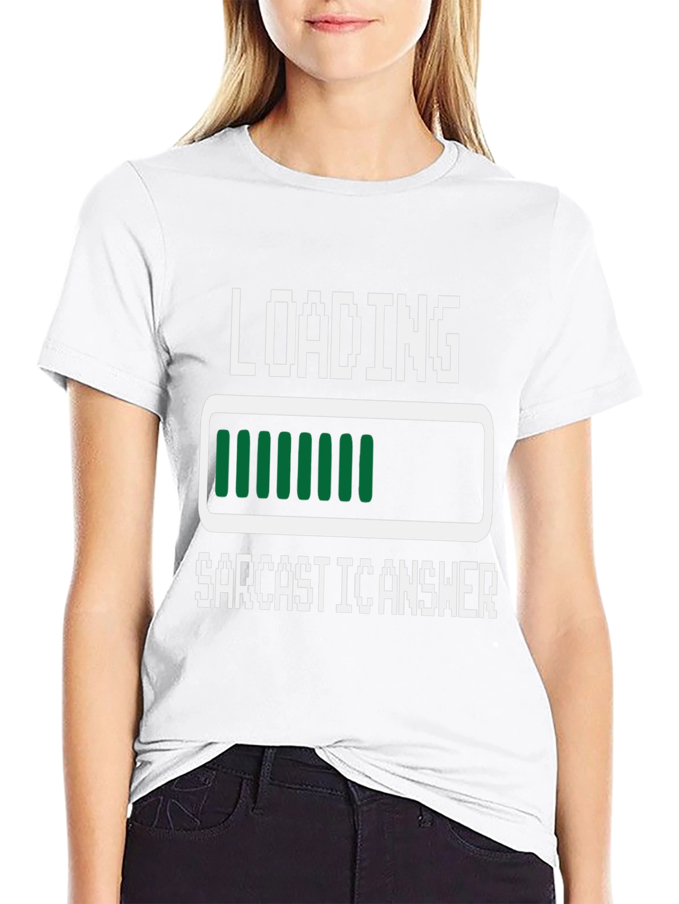Sarcastic Answer Loading Funny Graphic Tee