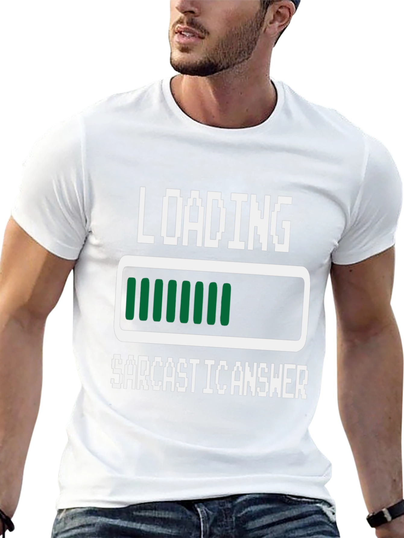 Sarcastic Answer Loading Funny Graphic Tee