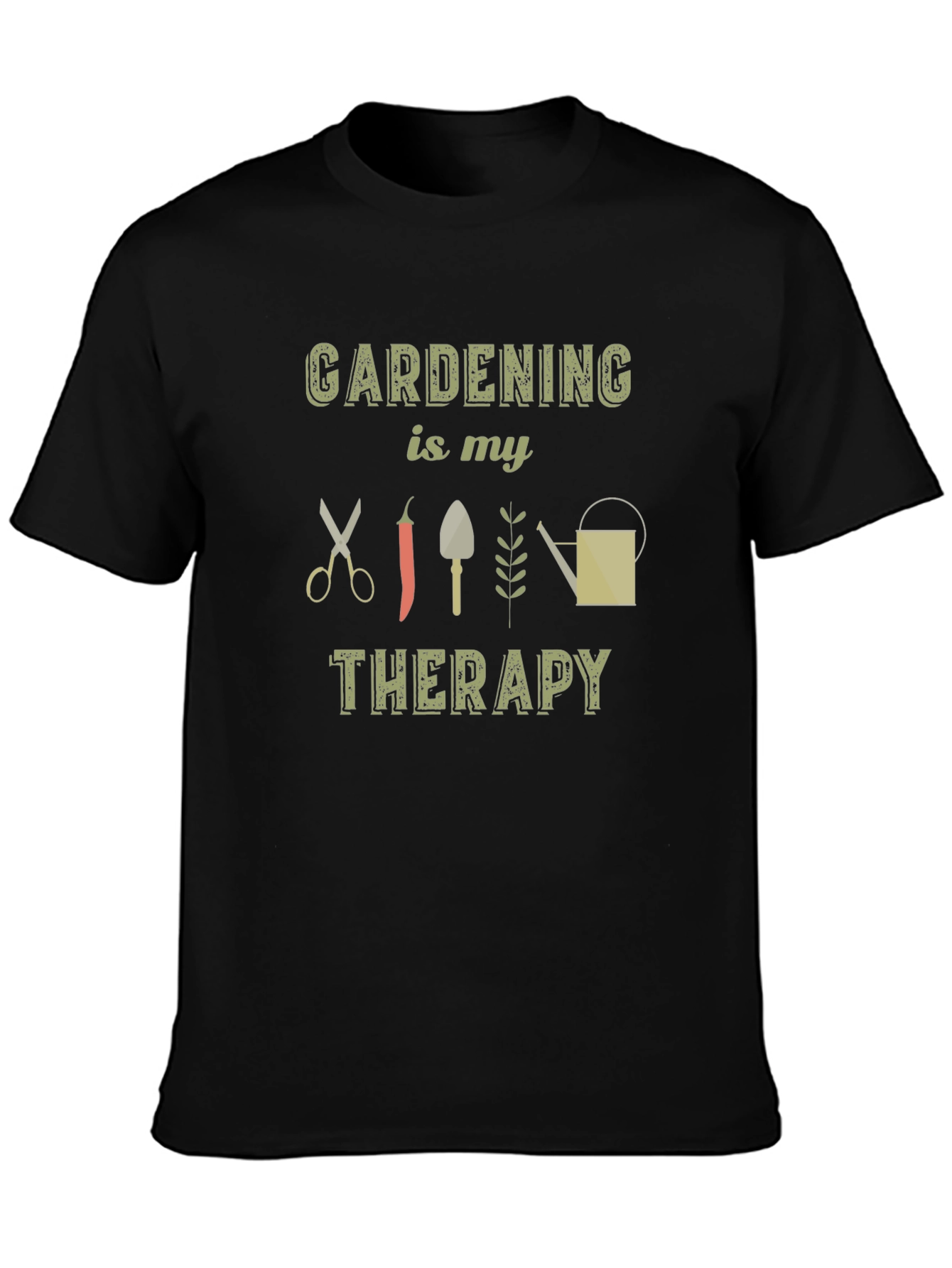 Gardening is My Therapy Graphic T-Shirt
