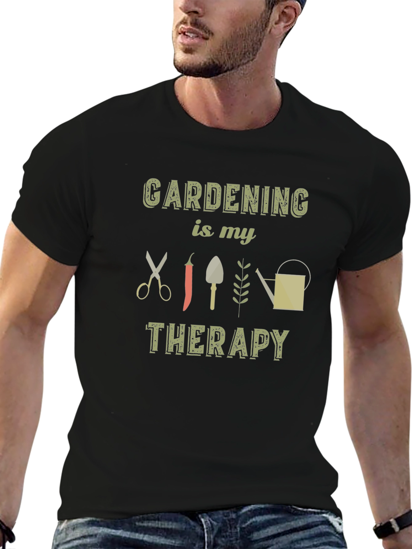 Gardening is My Therapy Graphic T-Shirt