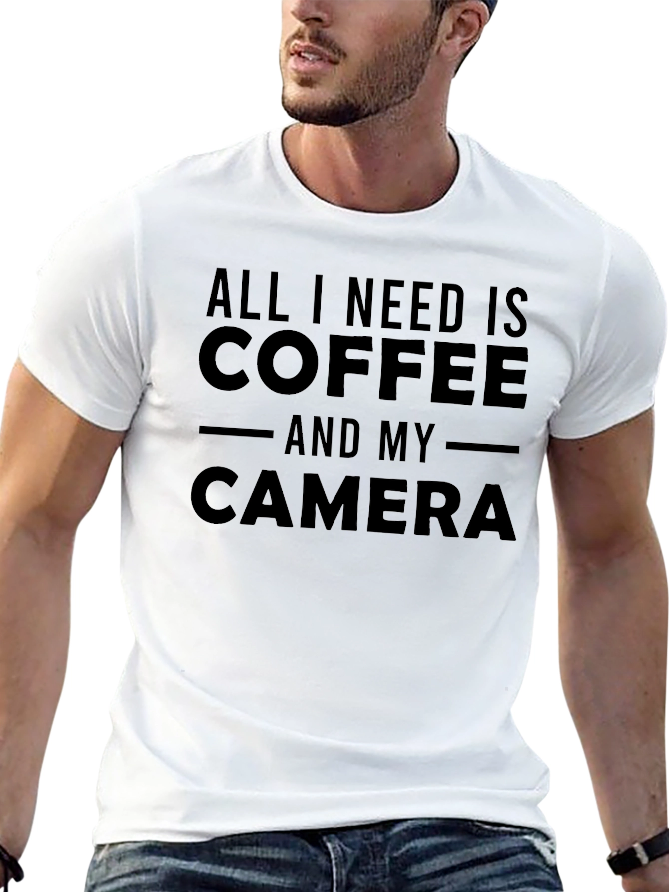 Coffee and Camera Graphic T-Shirt
