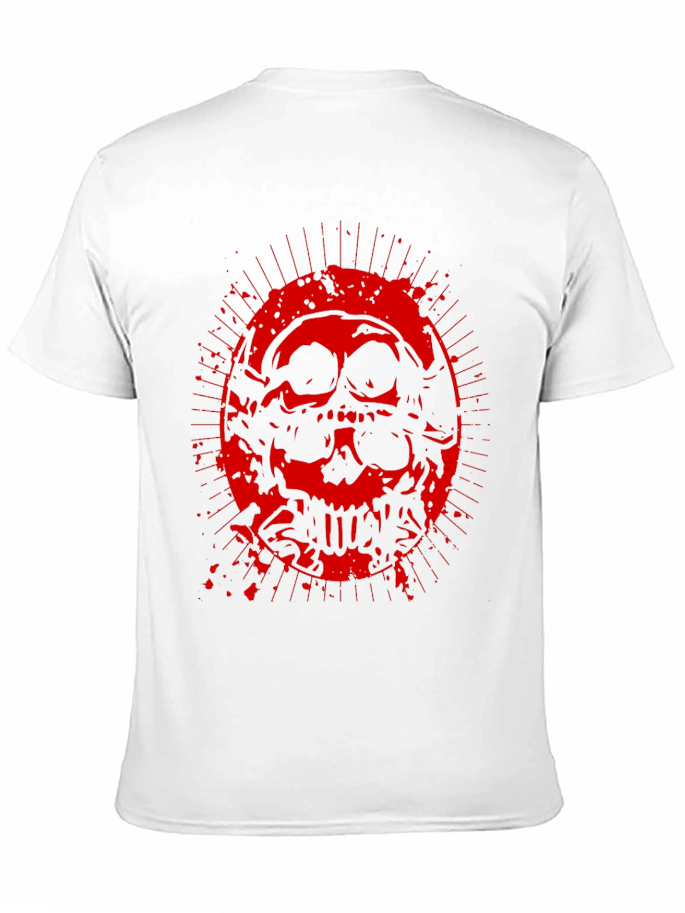 Skull Graphic Print Crew Neck T-Shirt