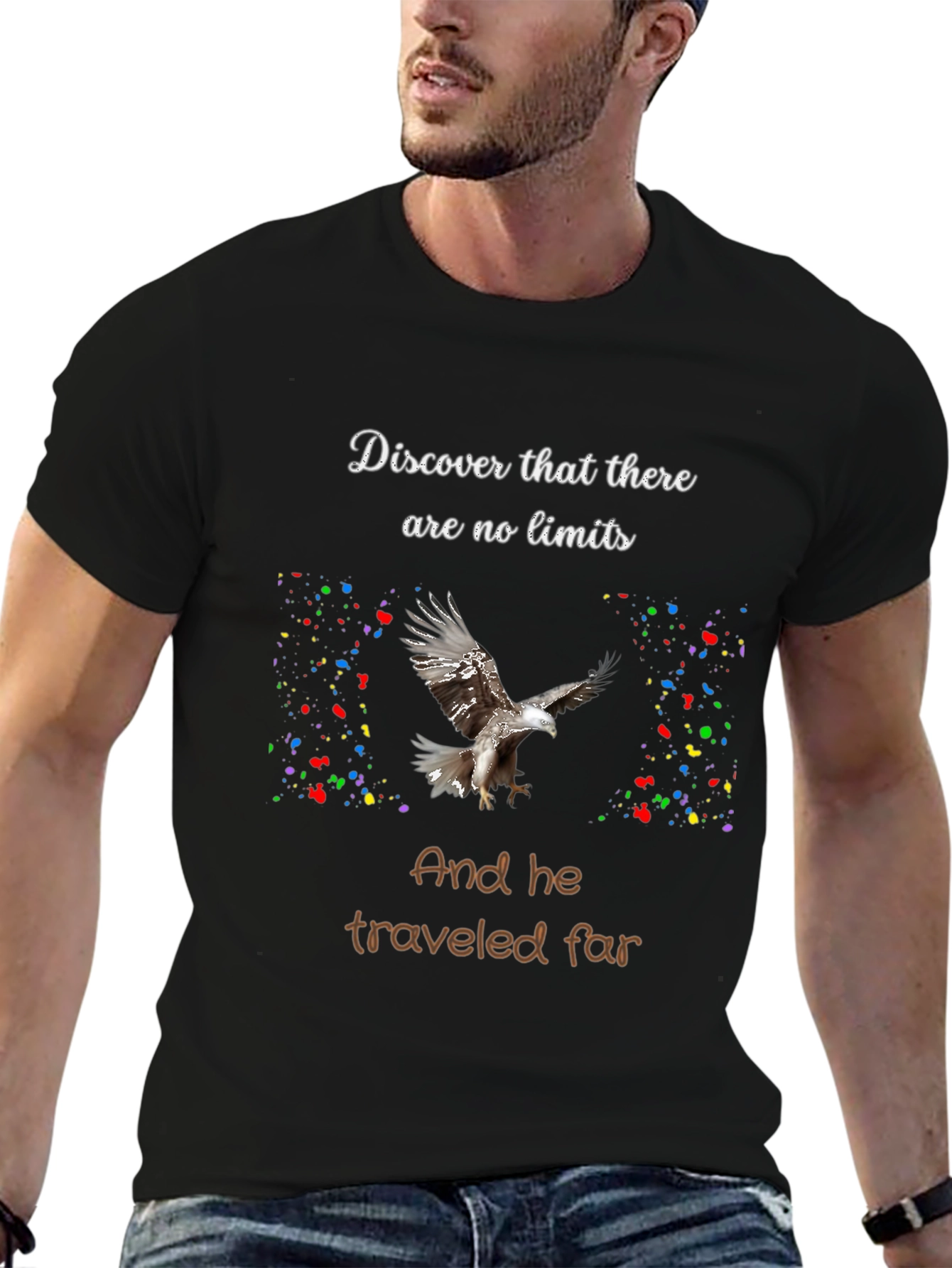 Motivational Eagle T-Shirt: No Limits