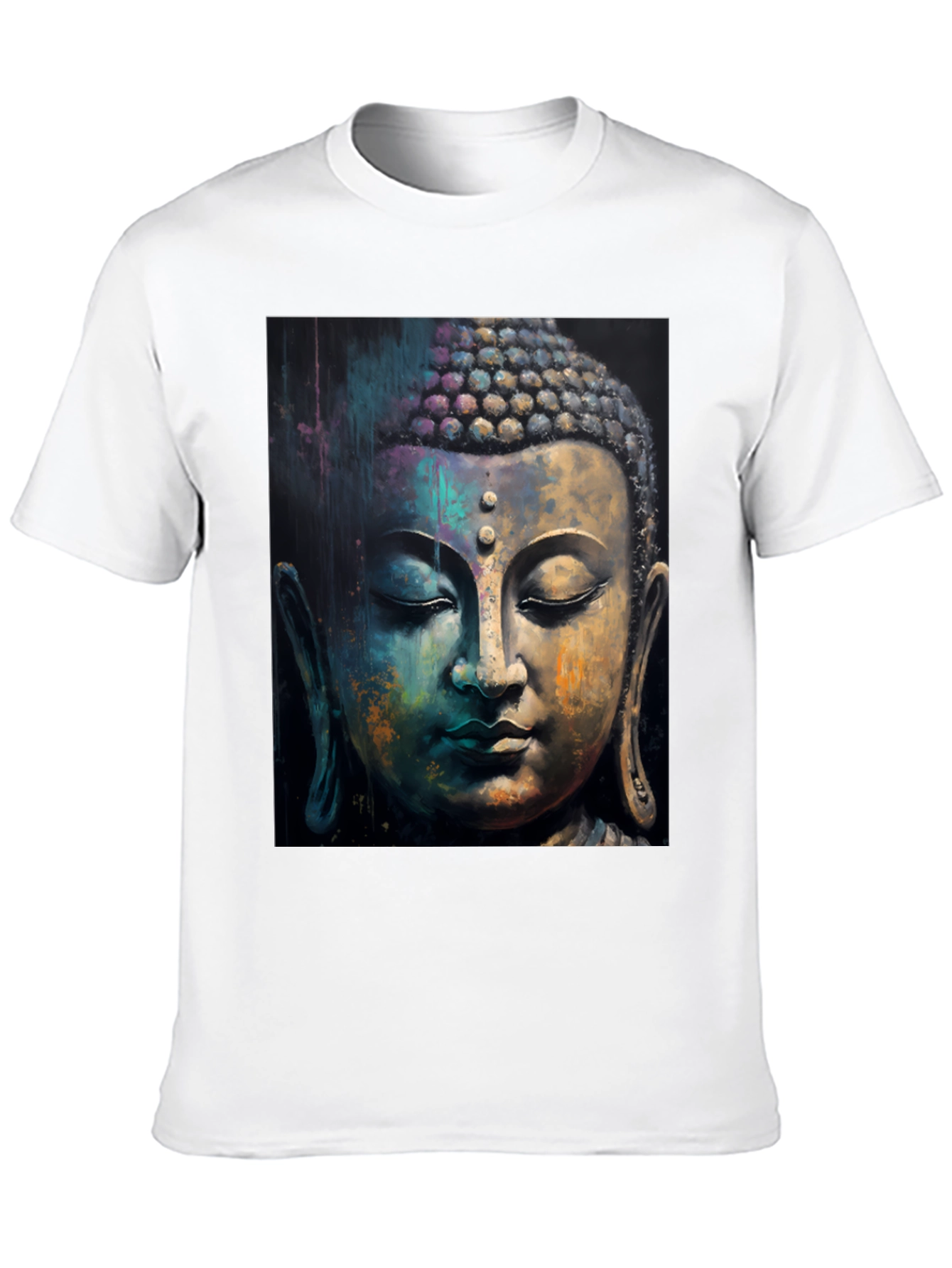Buddha Art Graphic Black T-Shirt
