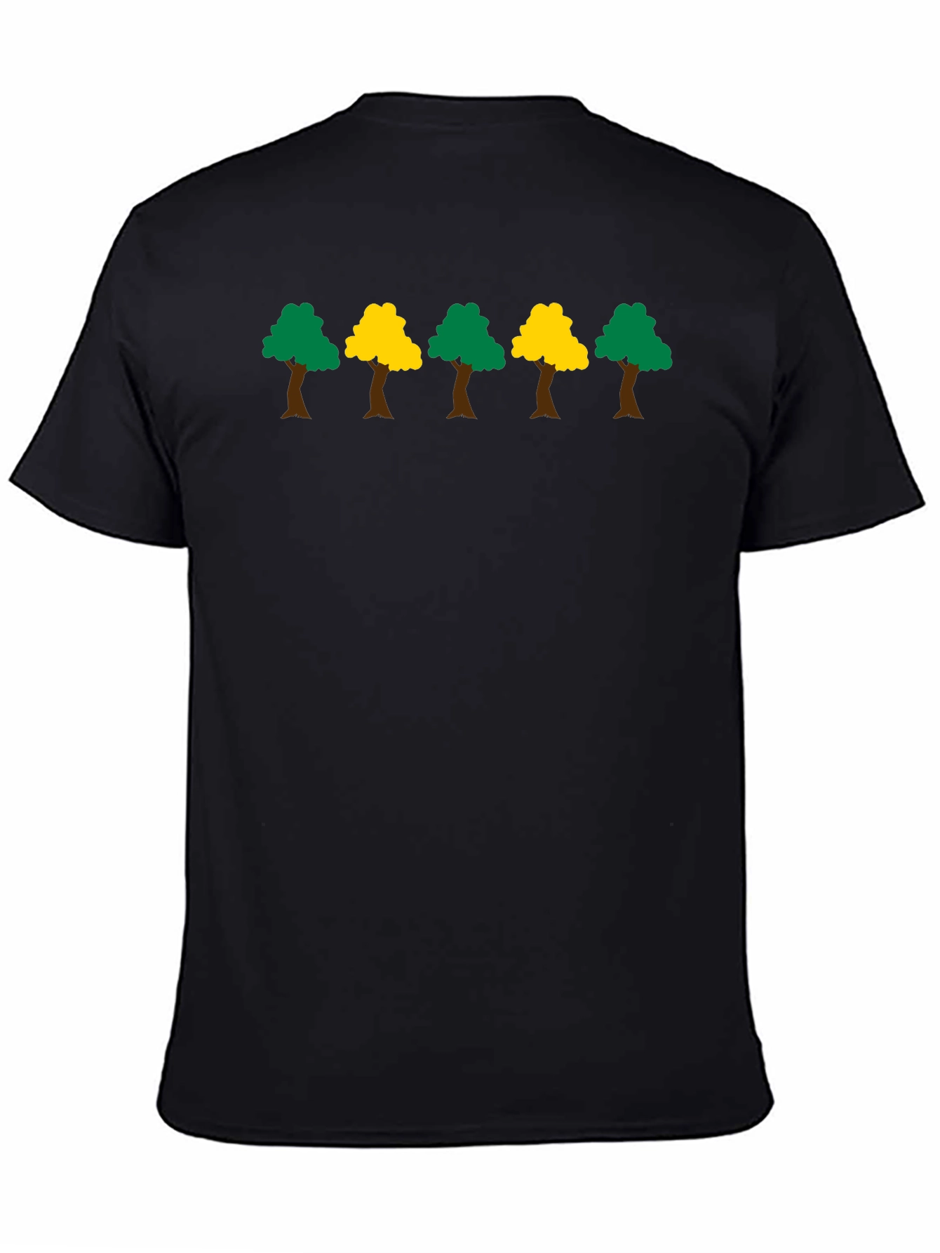 Trendy Tree Graphic Black T-Shirt