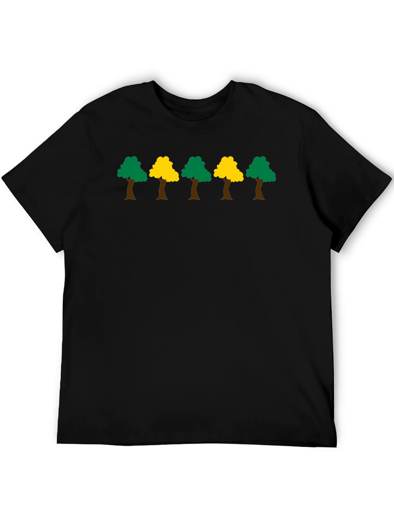 Trendy Tree Graphic Black T-Shirt