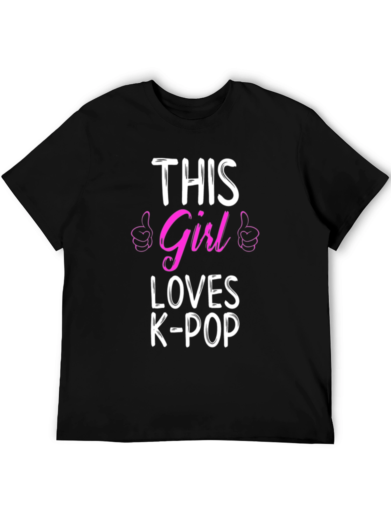 Girl Loves K-Pop T-Shirt - Trendy Music Tee