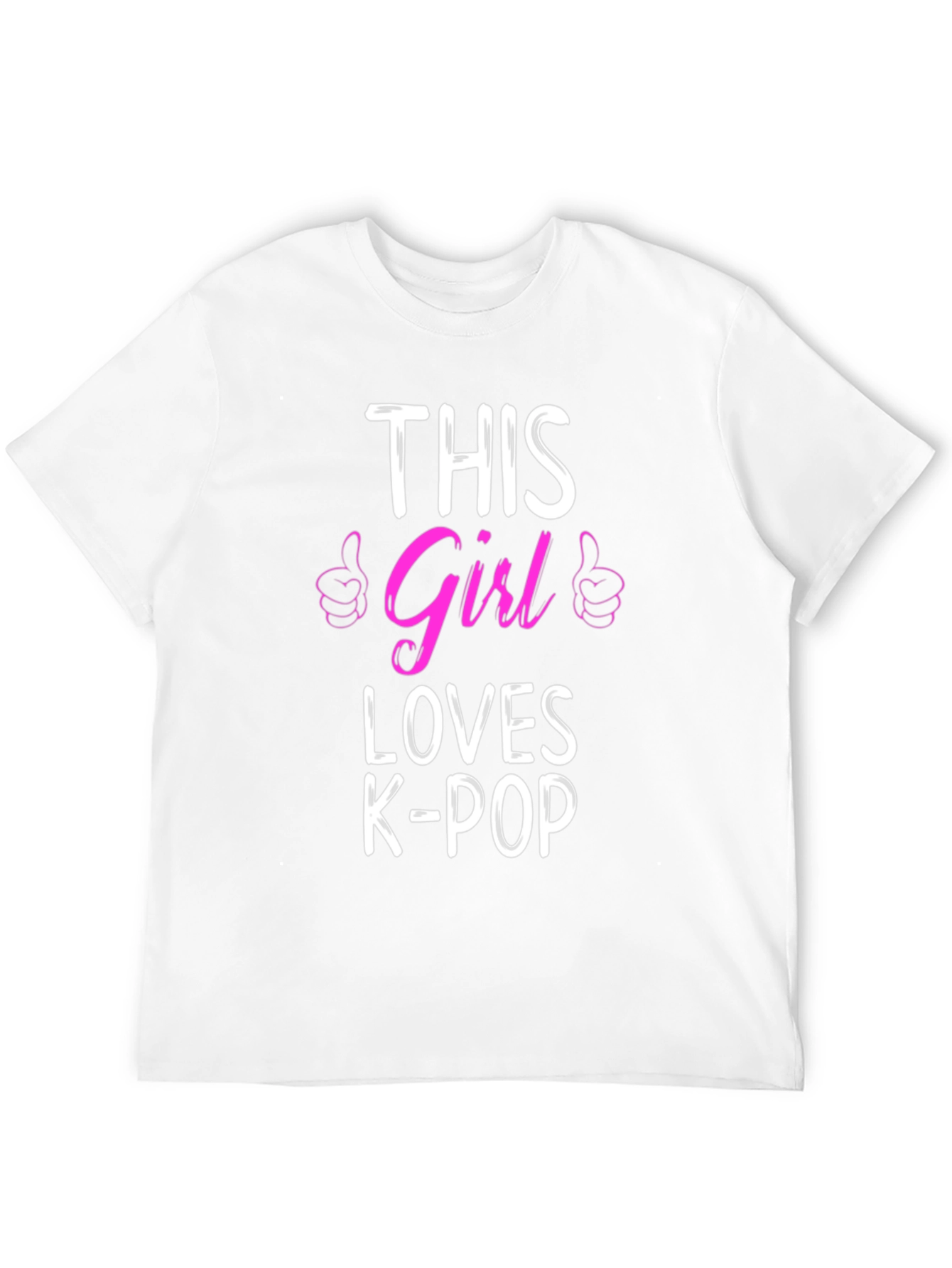 Girl Loves K-Pop T-Shirt - Trendy Music Tee