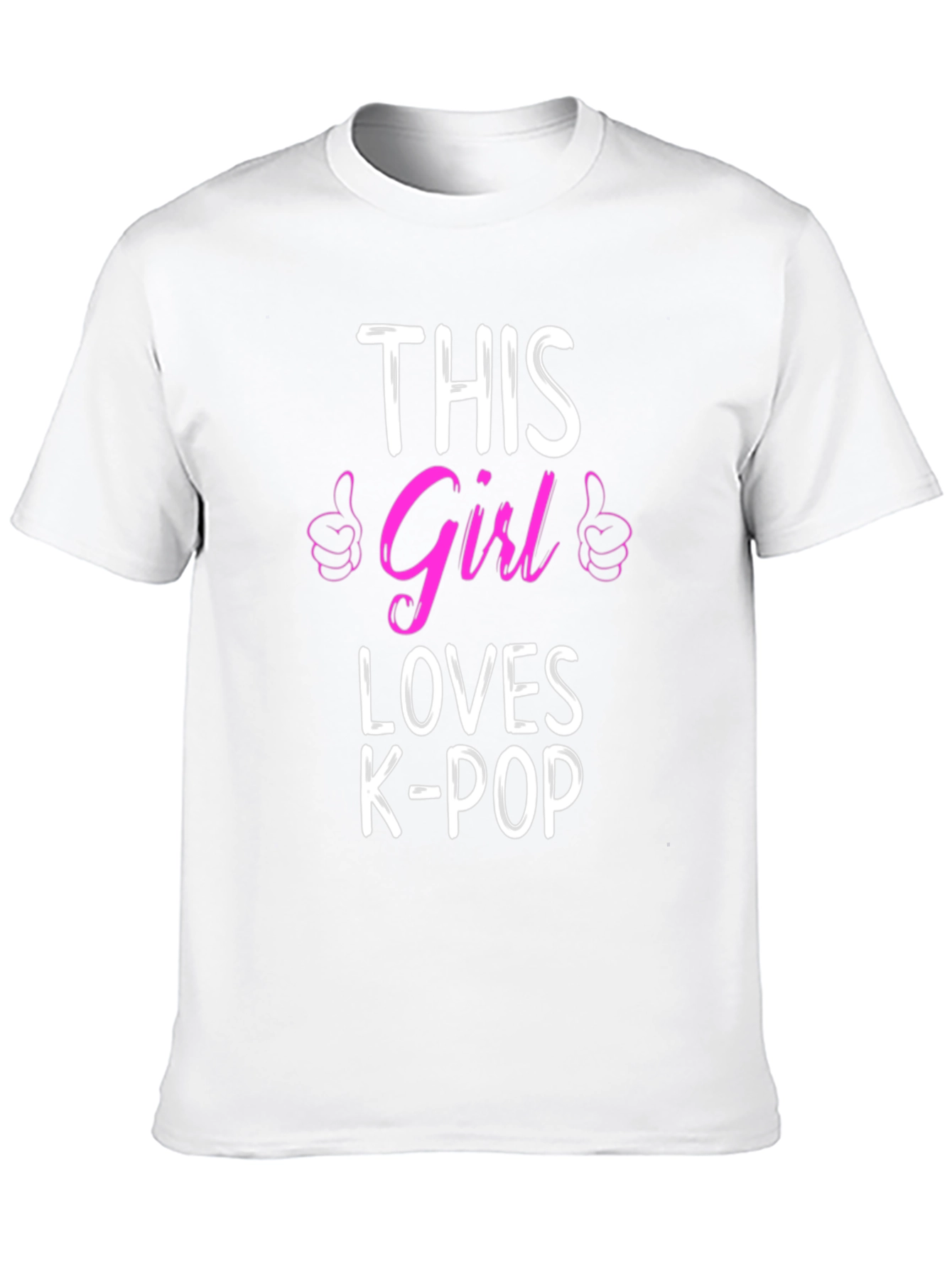 Girl Loves K-Pop T-Shirt - Trendy Music Tee