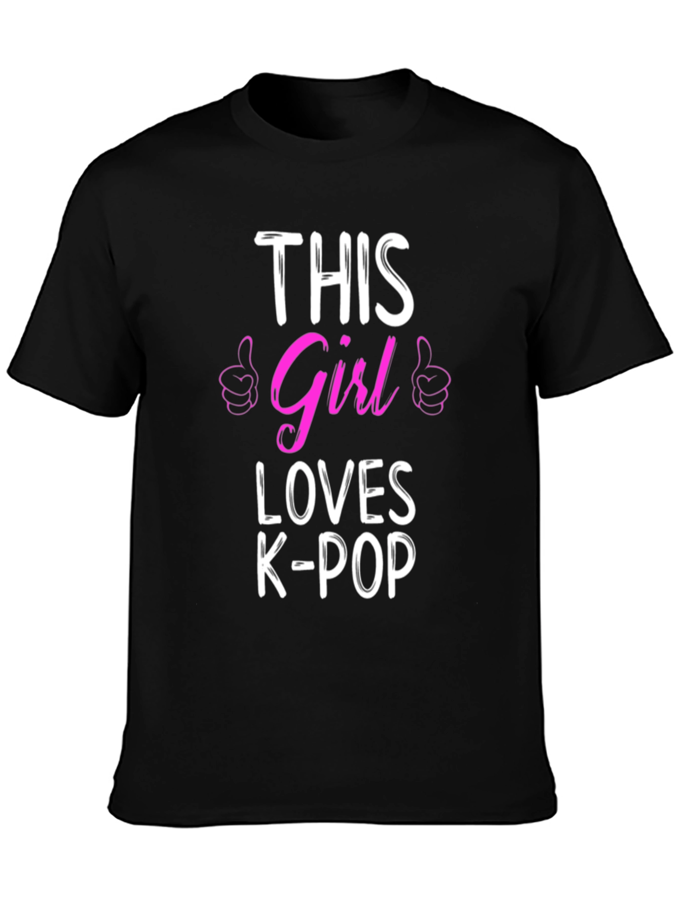 Girl Loves K-Pop T-Shirt - Trendy Music Tee