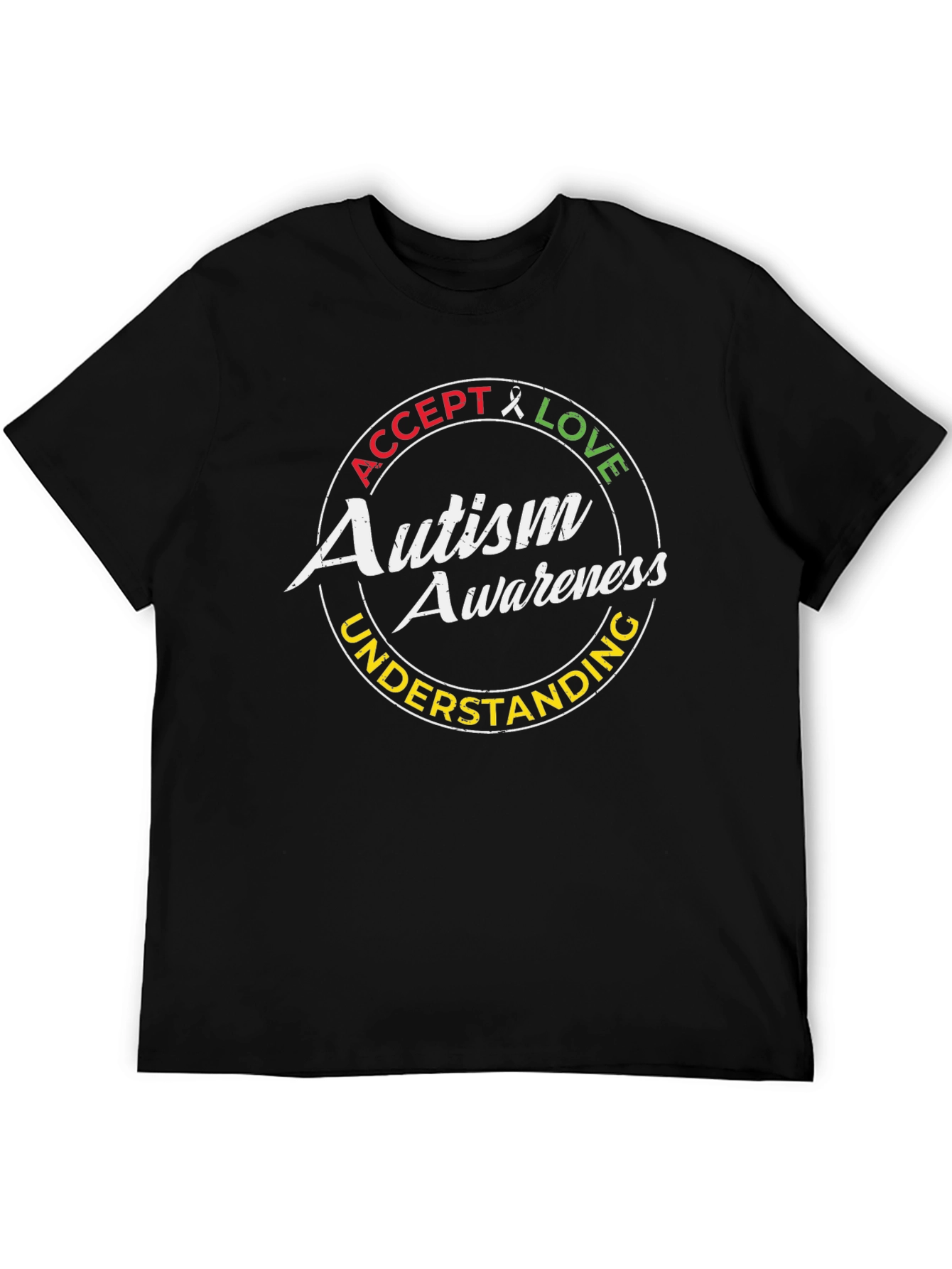 Autism Awareness T-Shirt - Accept Love Understand