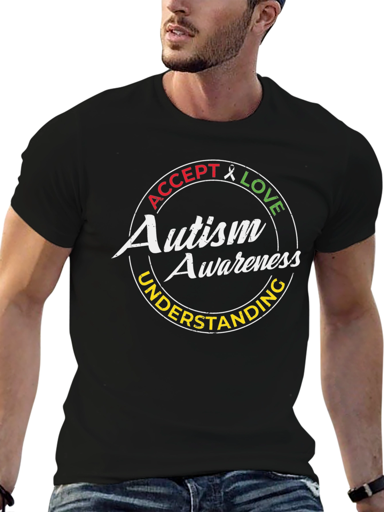Autism Awareness T-Shirt - Accept Love Understand