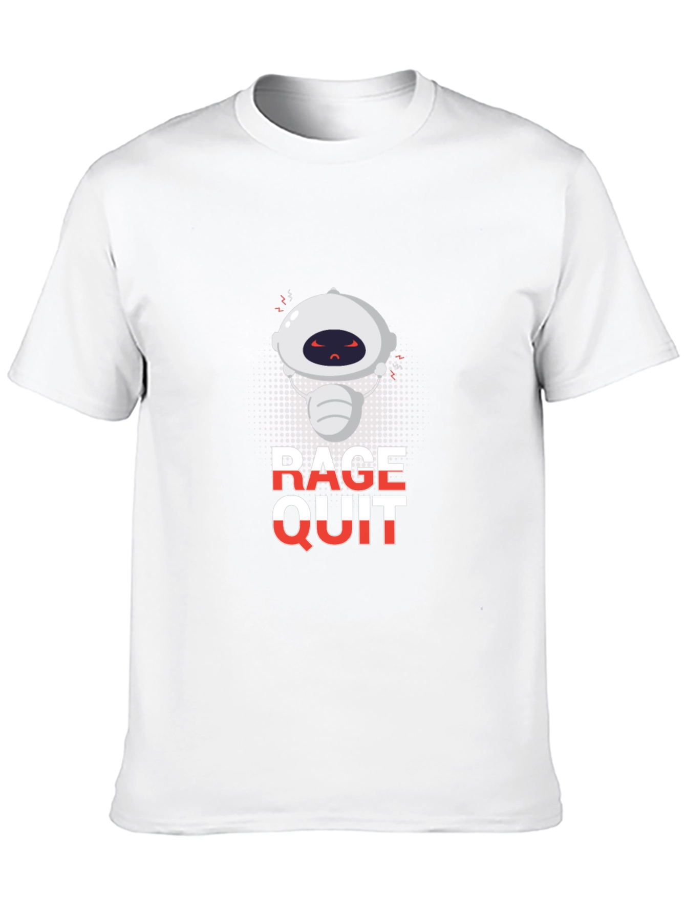 Rage Quit Robot Graphic Tee - Black