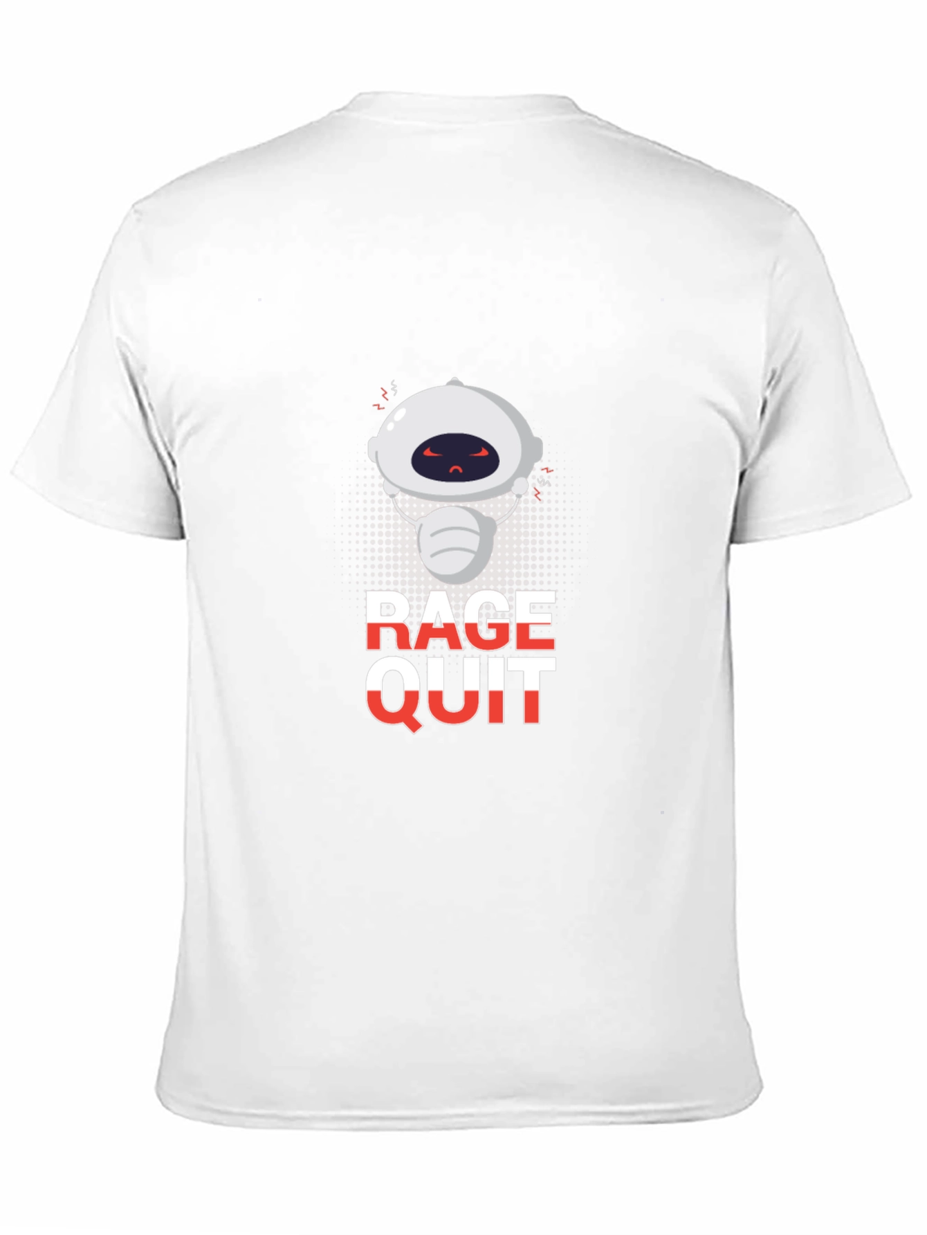 Rage Quit Robot Graphic Tee - Black