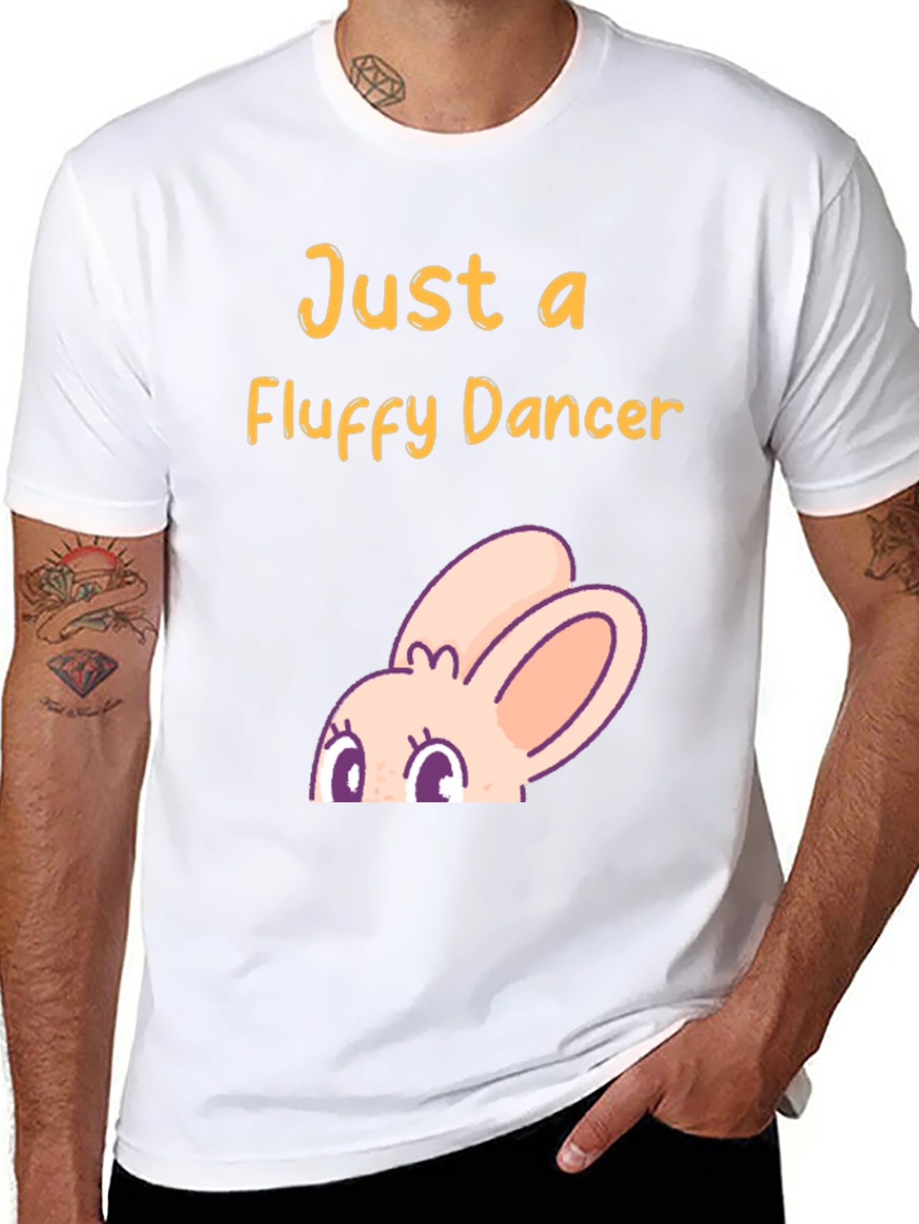 Fluffy Dancer Graphic T-Shirt - Black