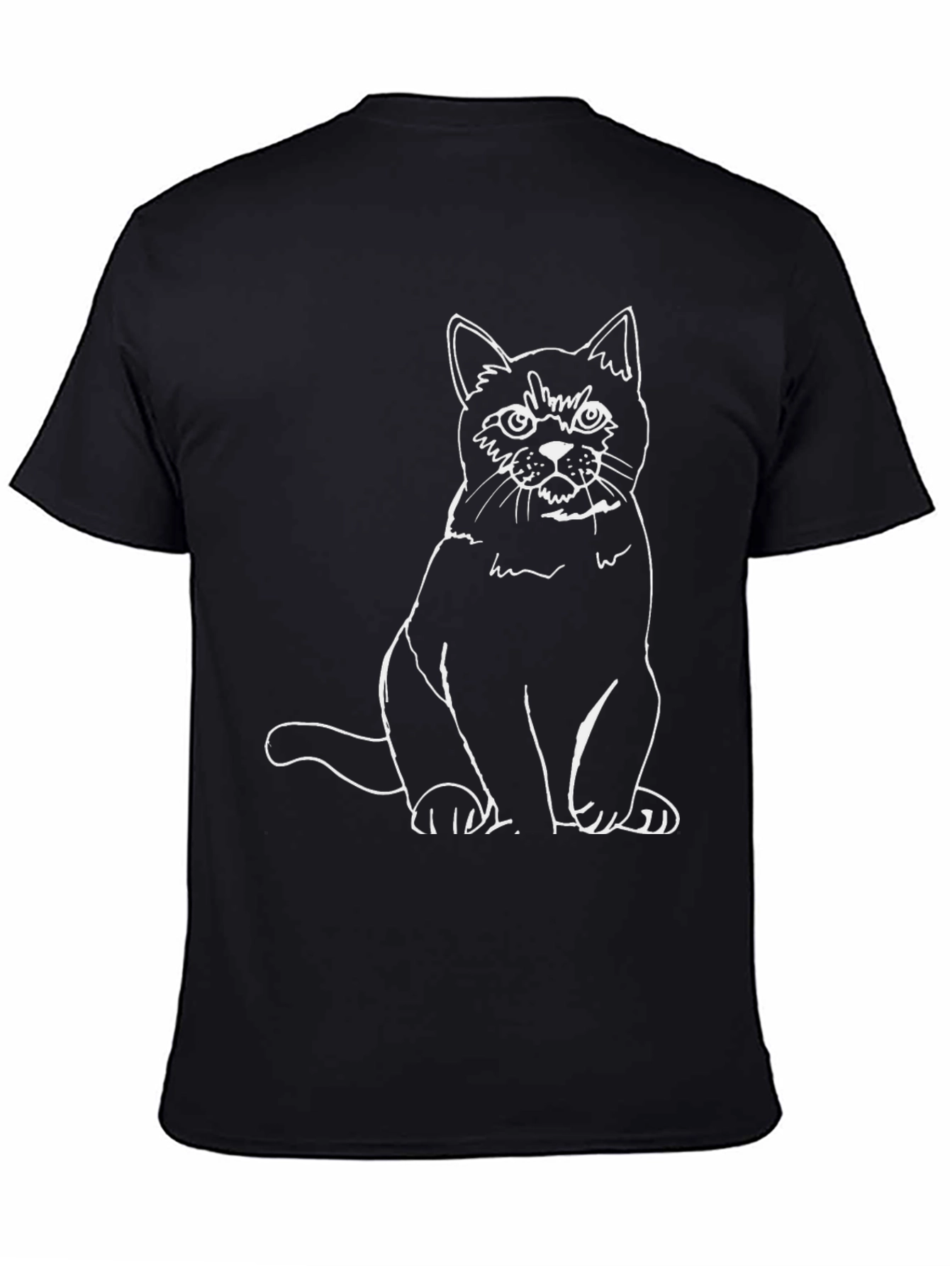 Black Cat Graphic T-Shirt - Unisex Crew Neck Tee