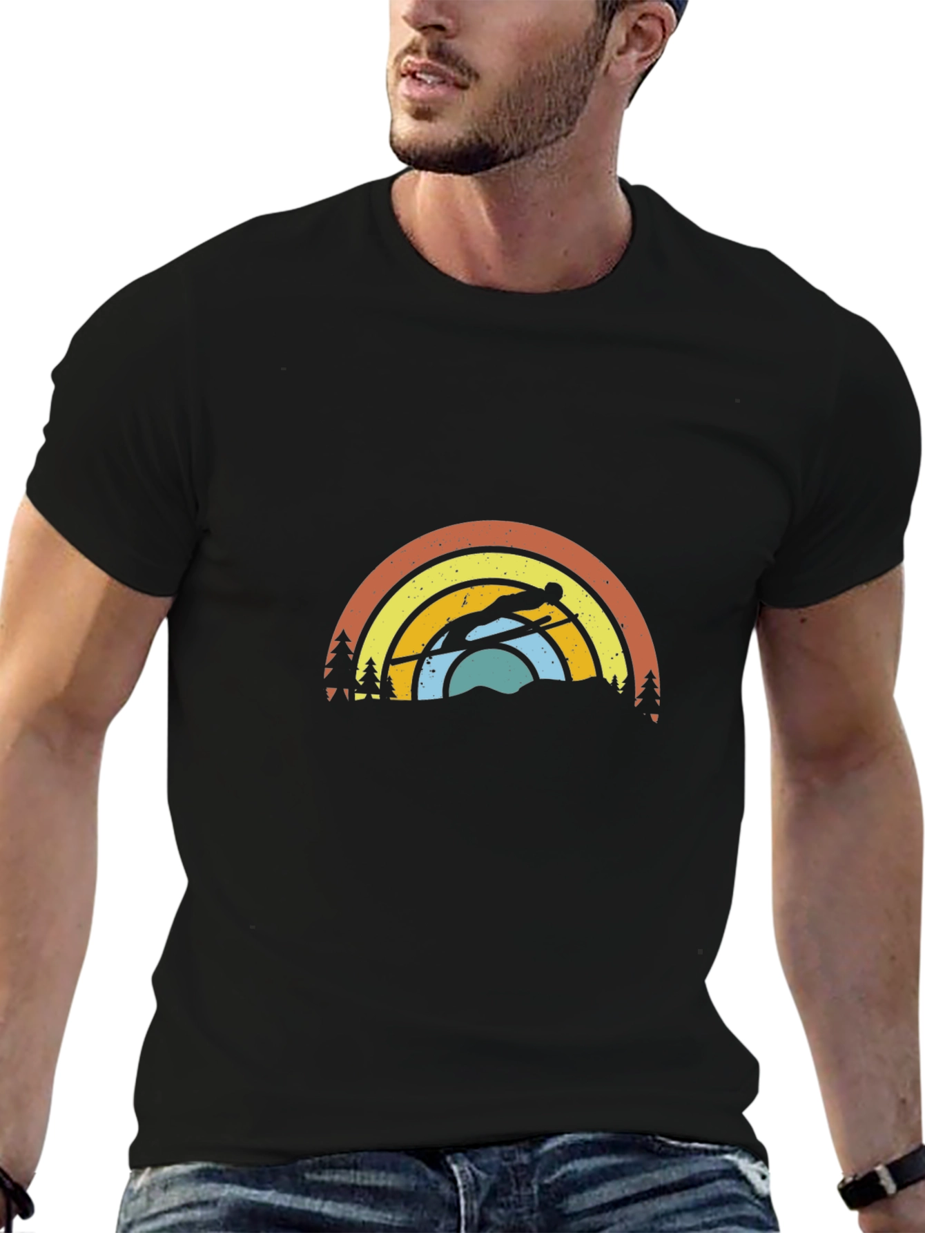 Retro Ski Jumper Graphic Tee