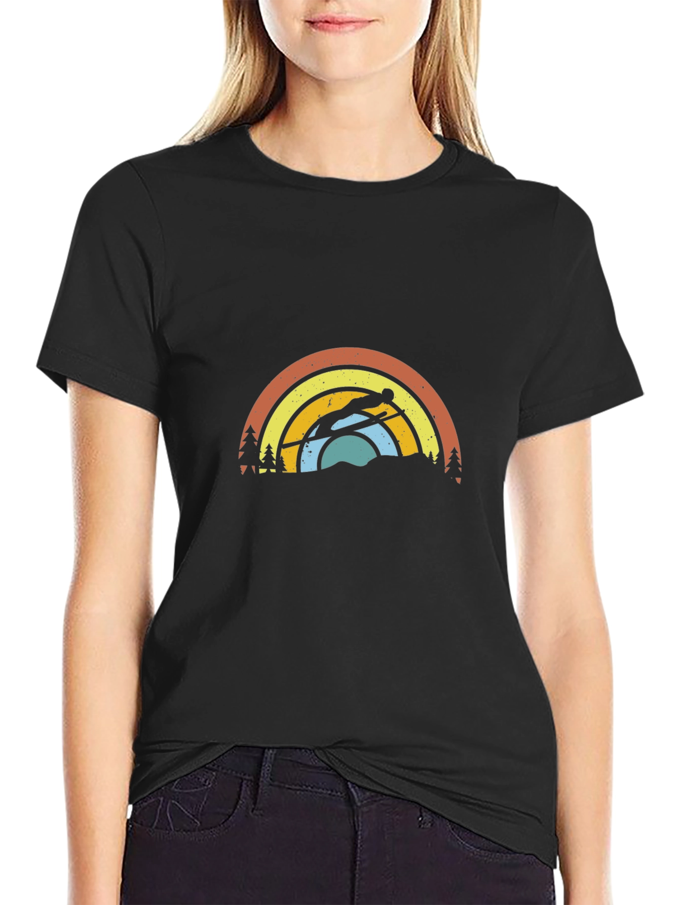 Retro Ski Jumper Graphic Tee