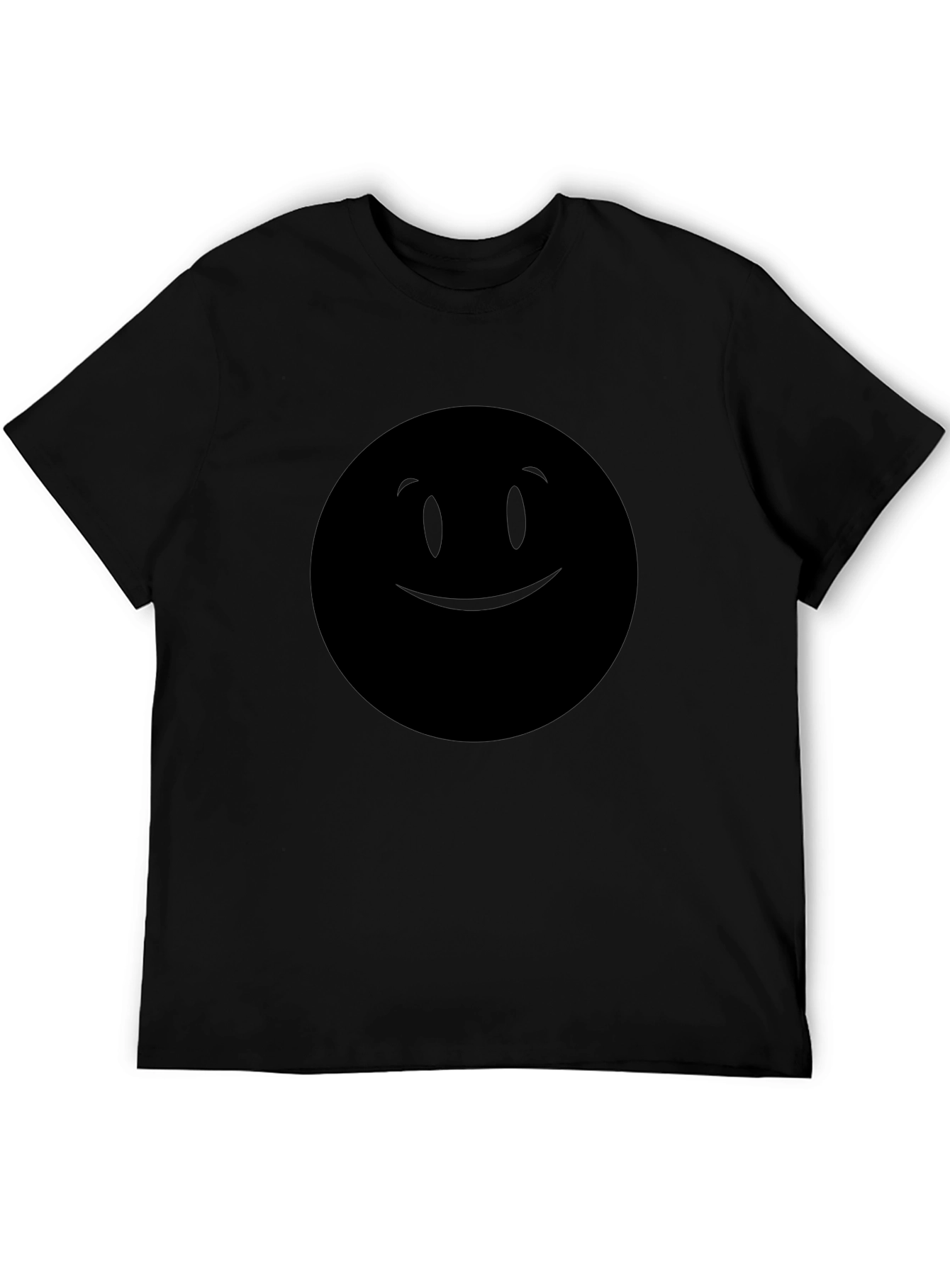 Black Smiley Face Graphic Tee