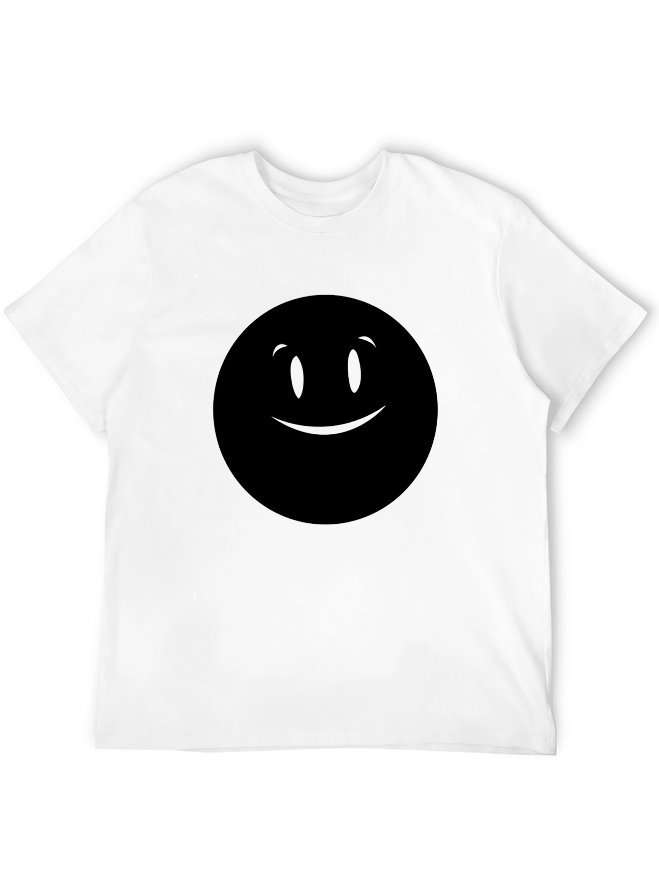 Black Smiley Face Graphic Tee