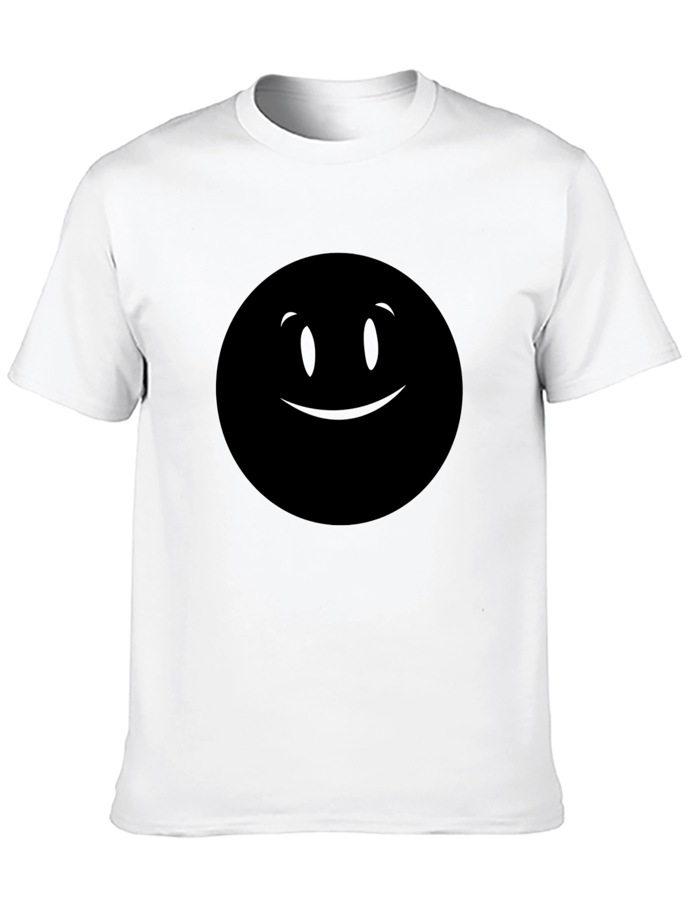 Black Smiley Face Graphic Tee