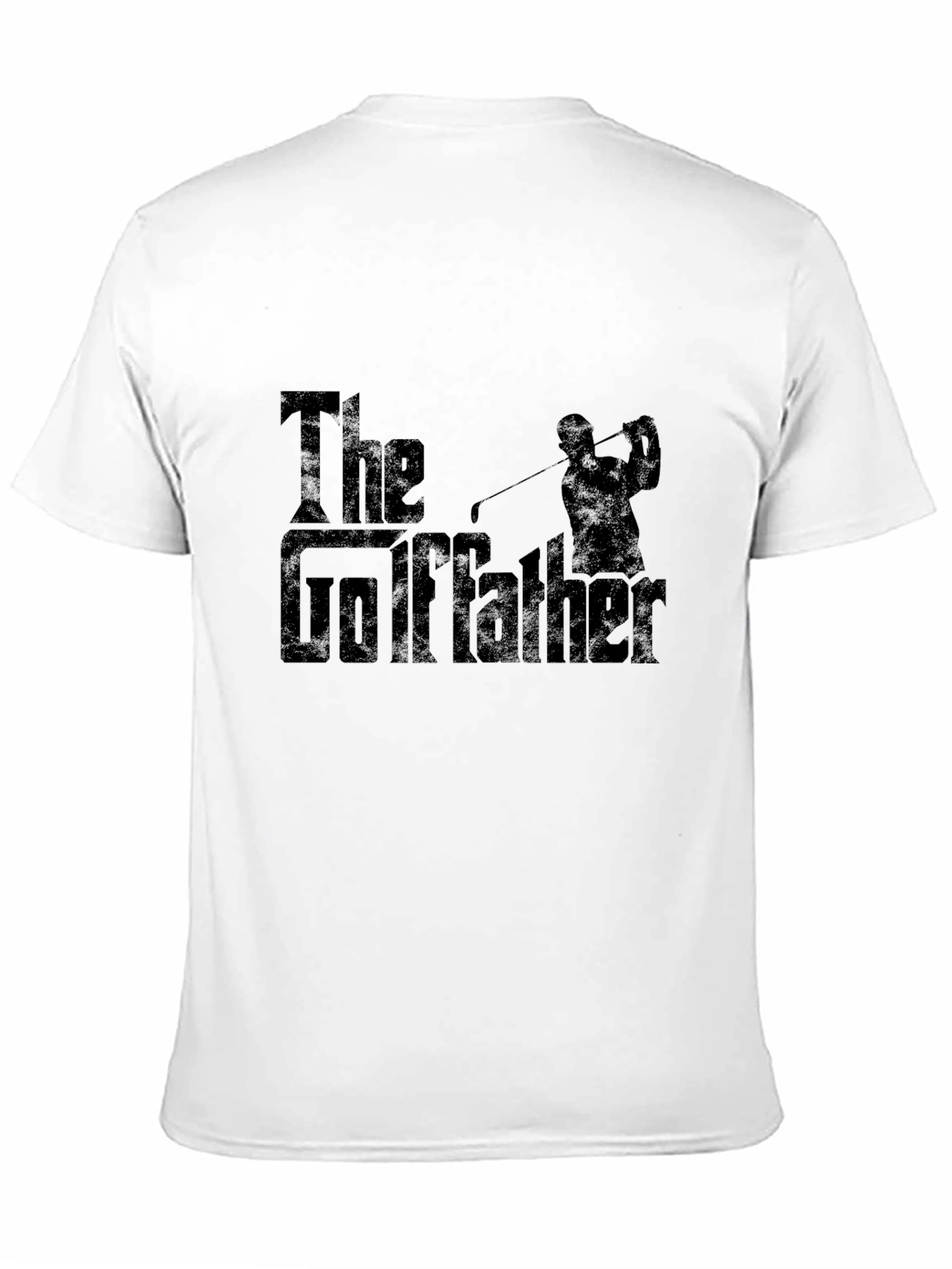 The Golffather Black T-Shirt Funny Golfing Tee