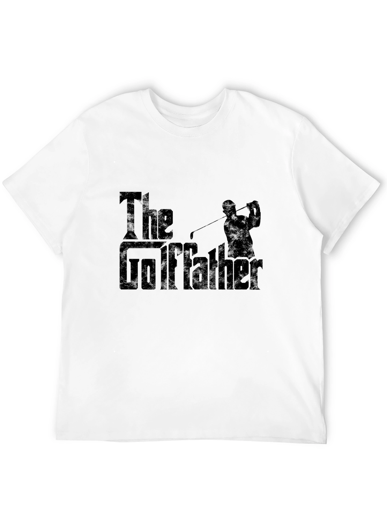 The Golffather Black T-Shirt Funny Golfing Tee
