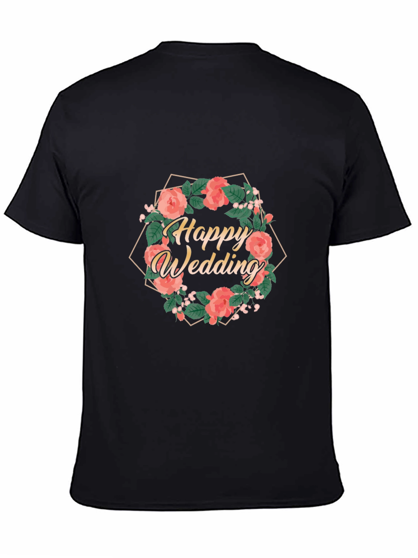 Happy Wedding Floral T-Shirt