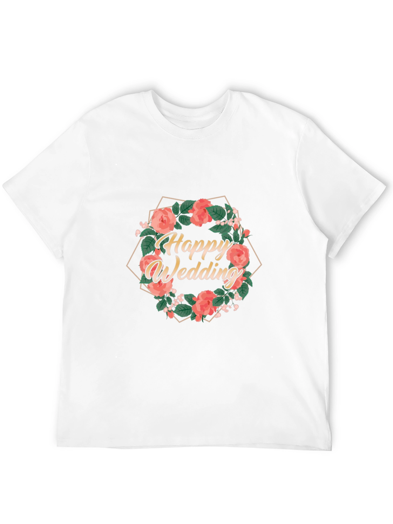 Happy Wedding Floral T-Shirt