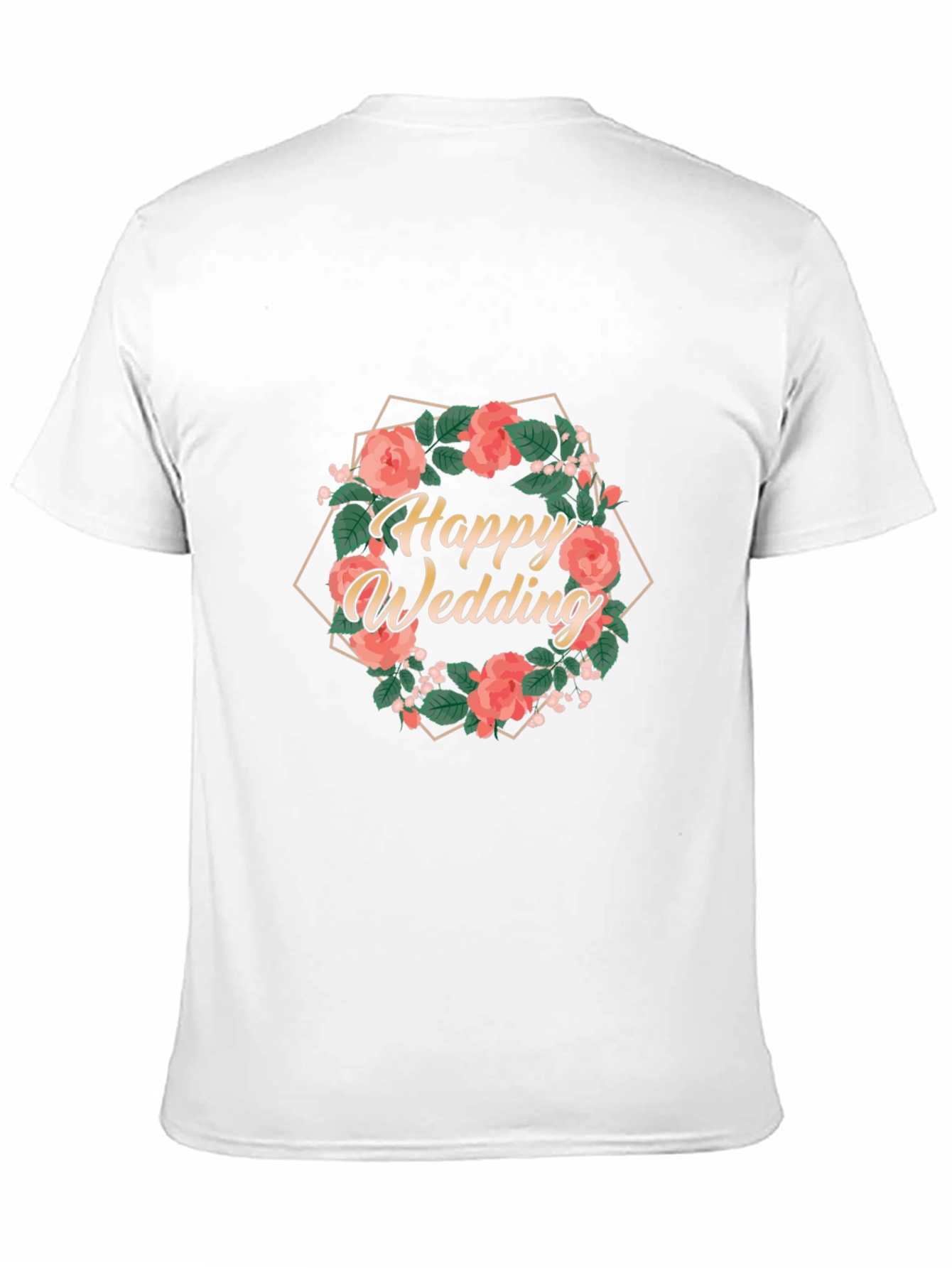 Happy Wedding Floral T-Shirt