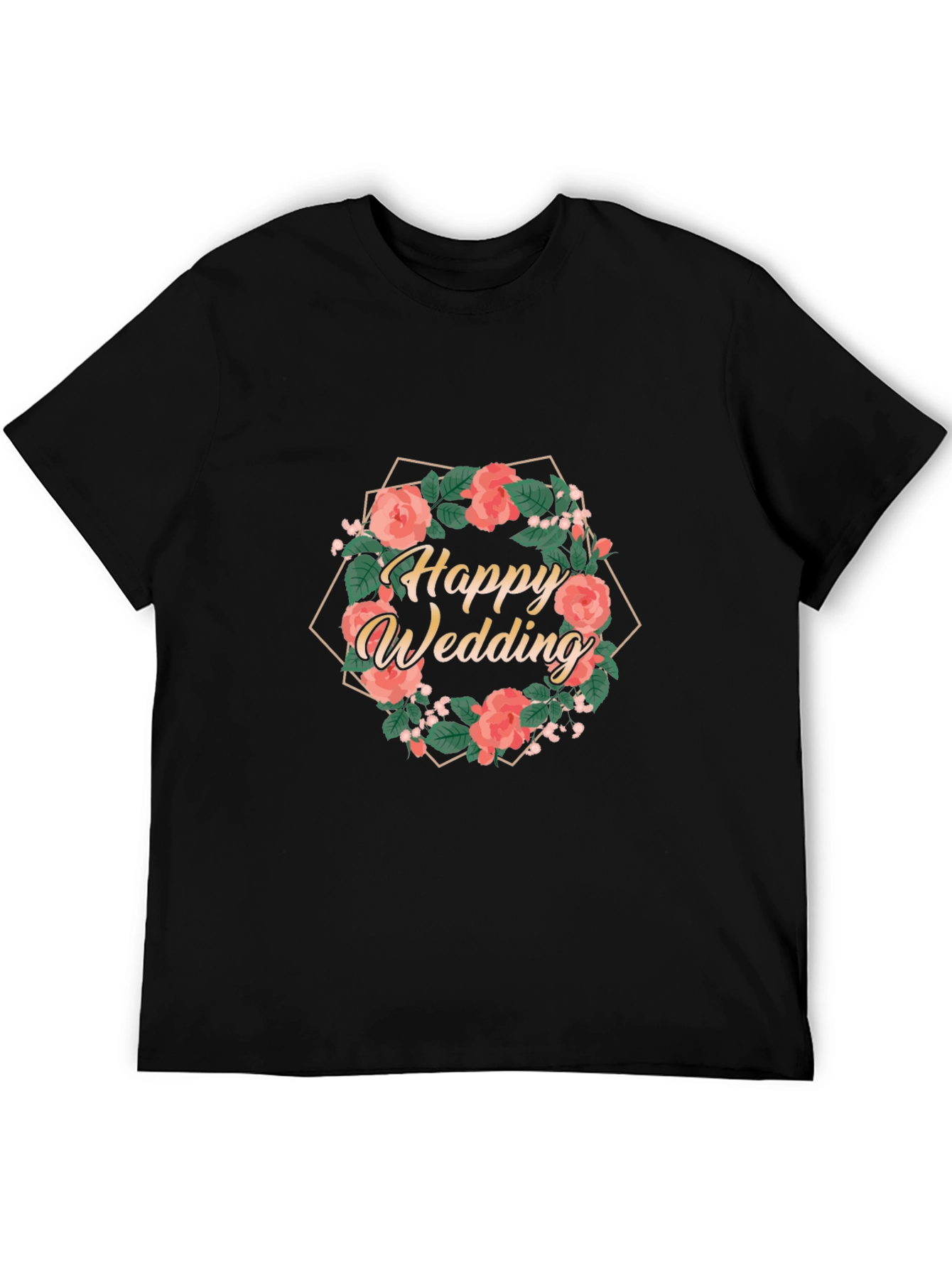 Happy Wedding Floral T-Shirt