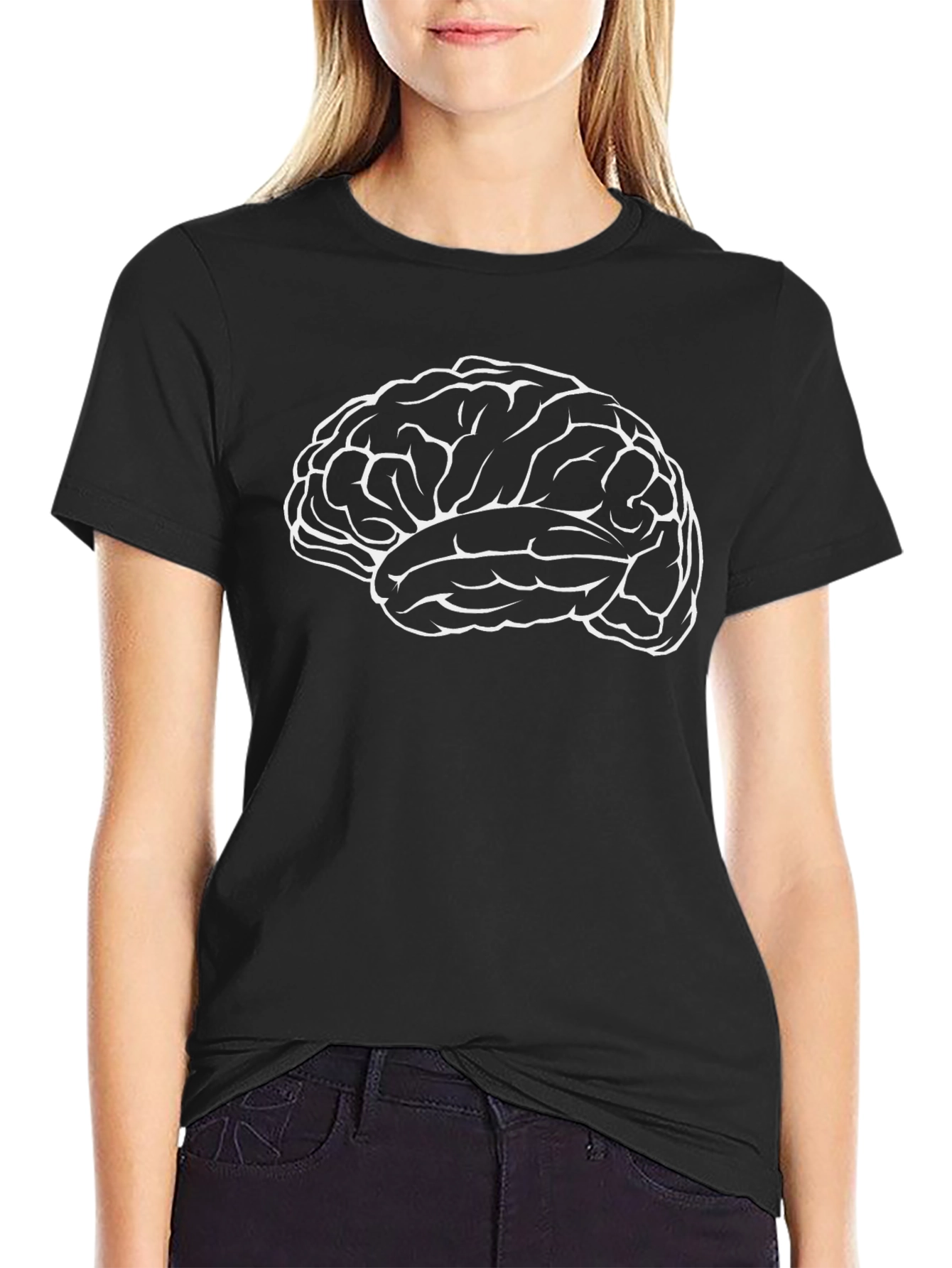 Brain Graphic Tee - Intellectual Style