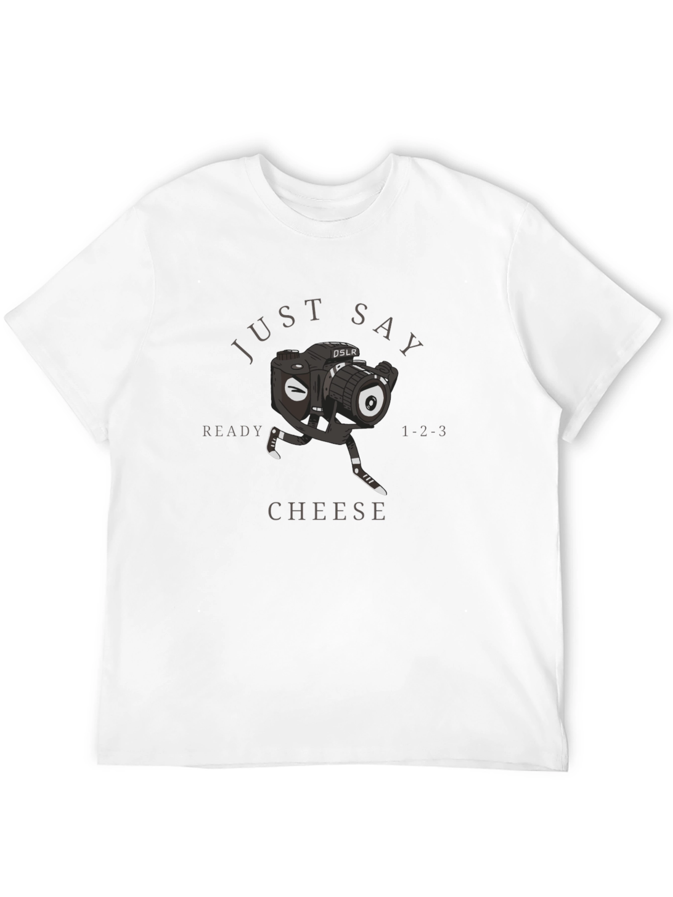 Just Say Cheese Graphic Tee - Black Cotton
