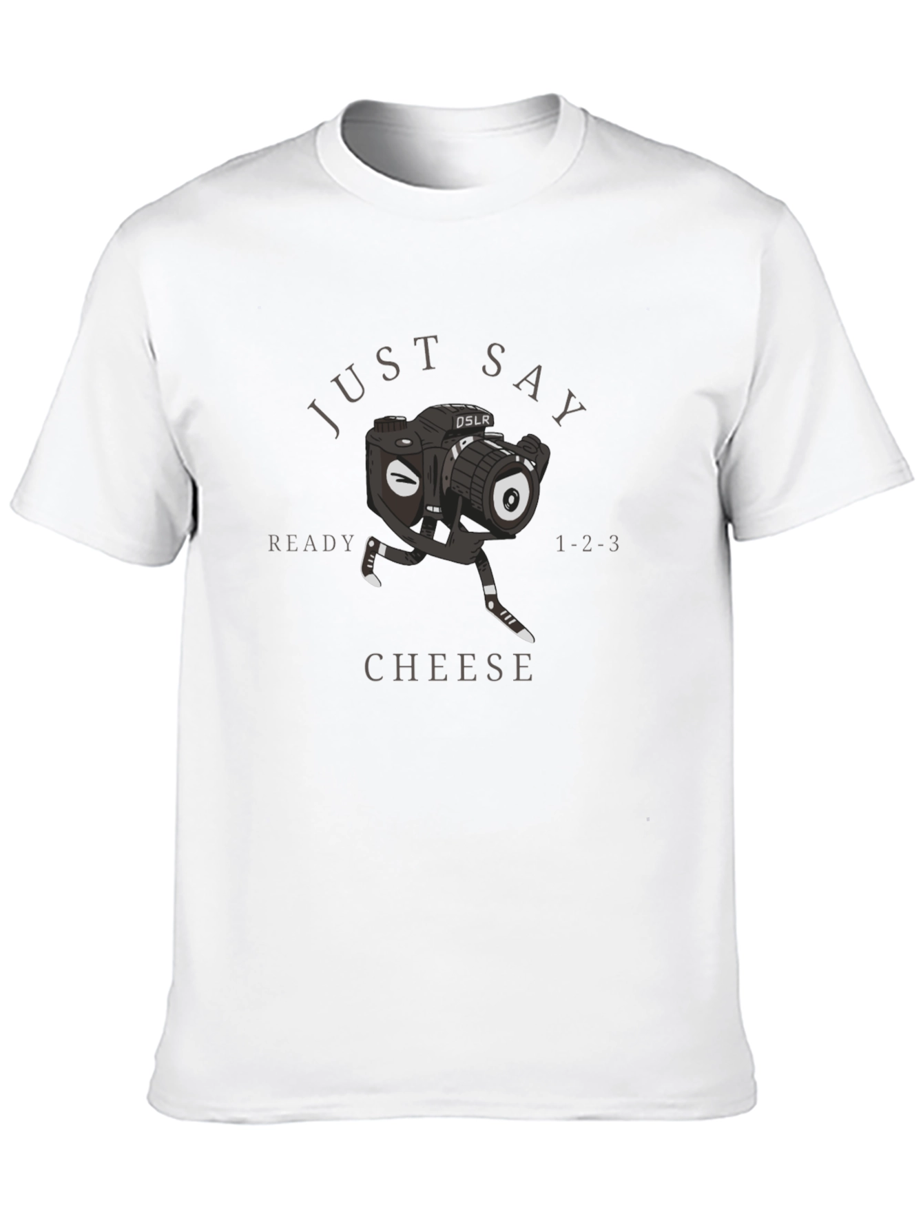 Just Say Cheese Graphic Tee - Black Cotton