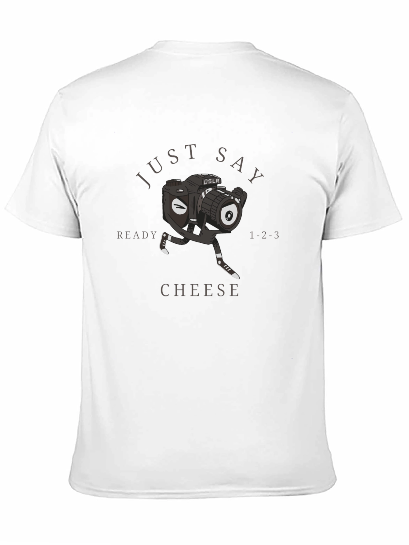 Just Say Cheese Graphic Tee - Black Cotton