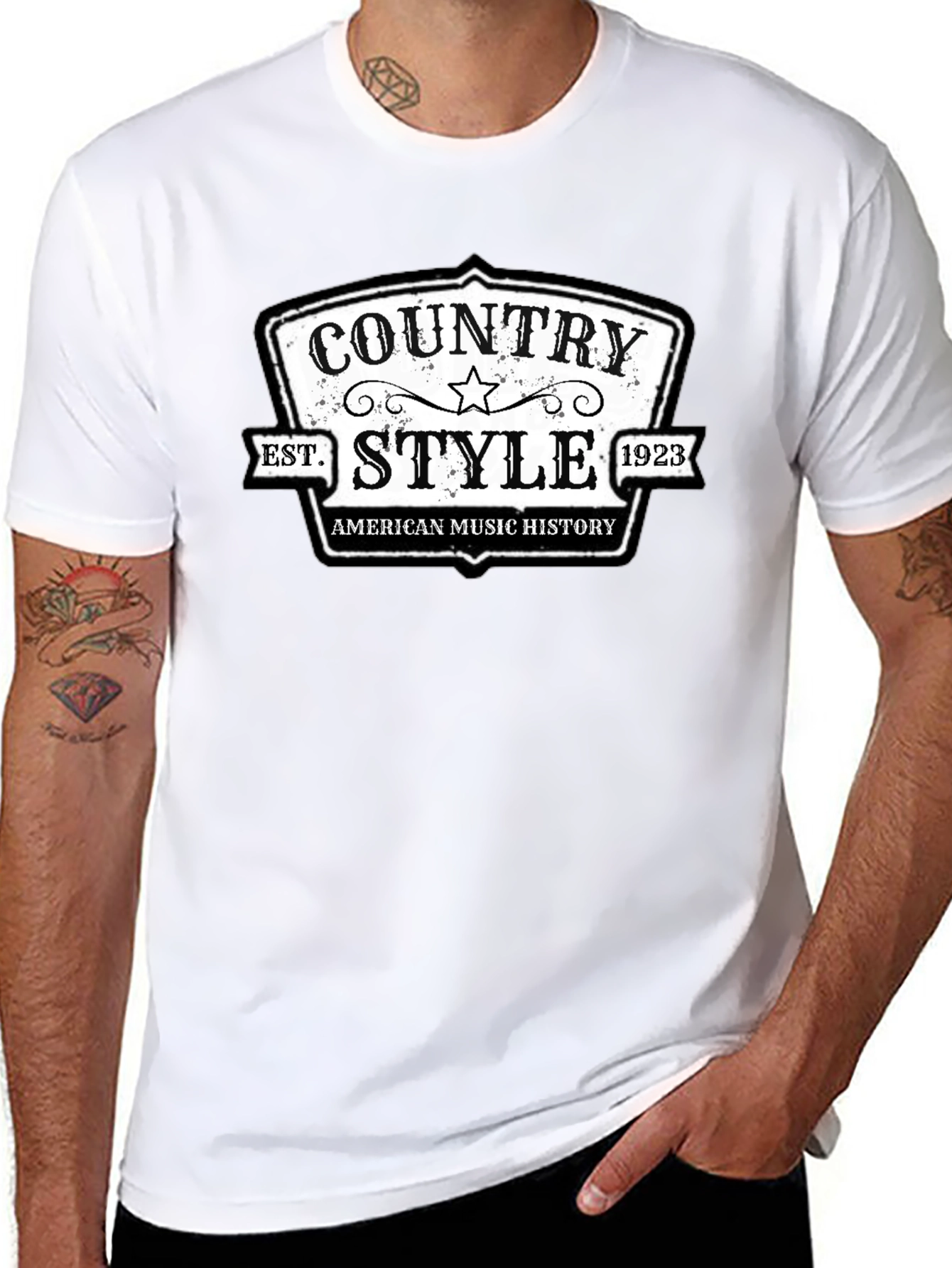 Country Style American Music History T-Shirt