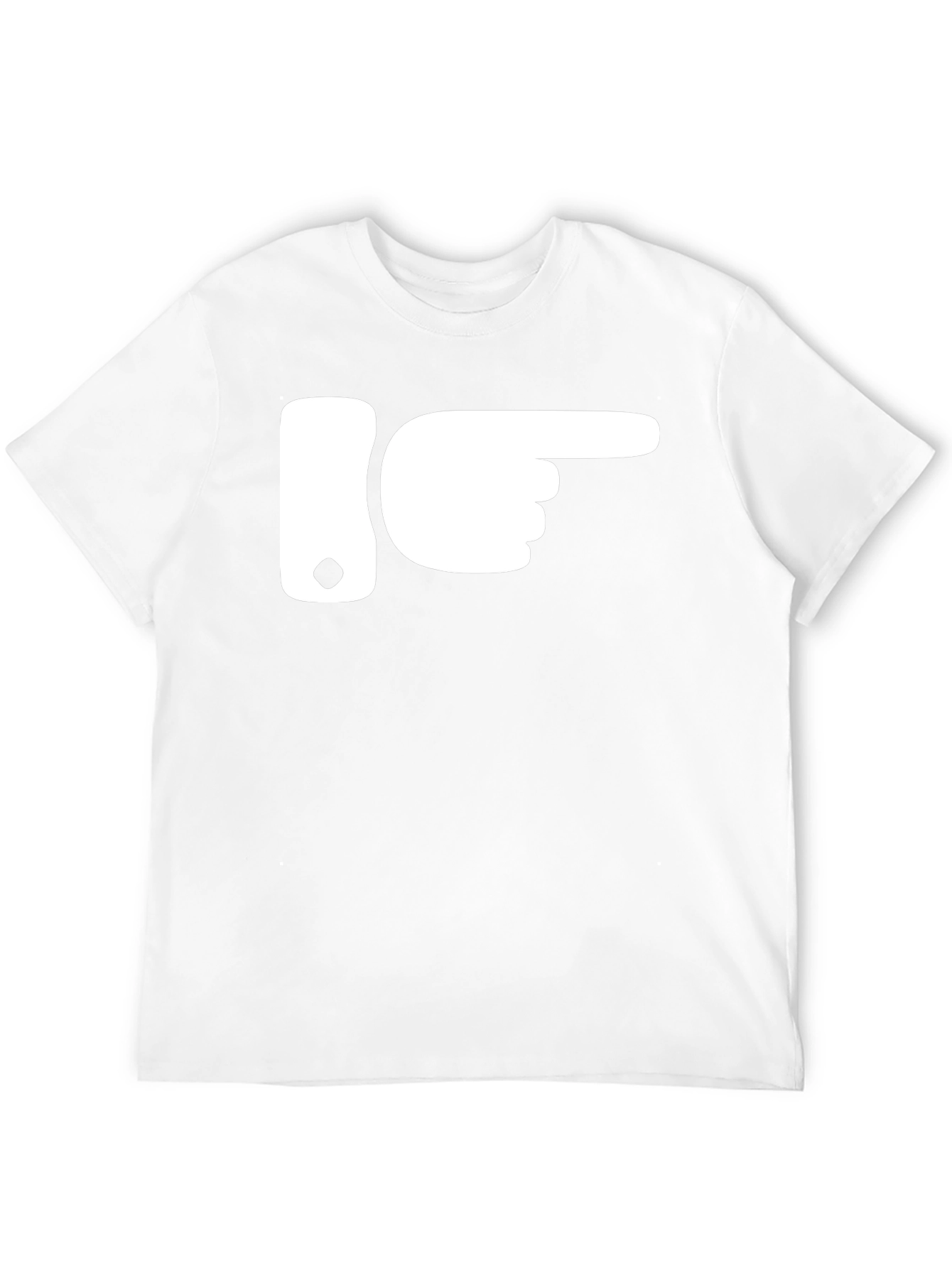 Pointing Finger Graphic Tee - Novelty Humor Shirt