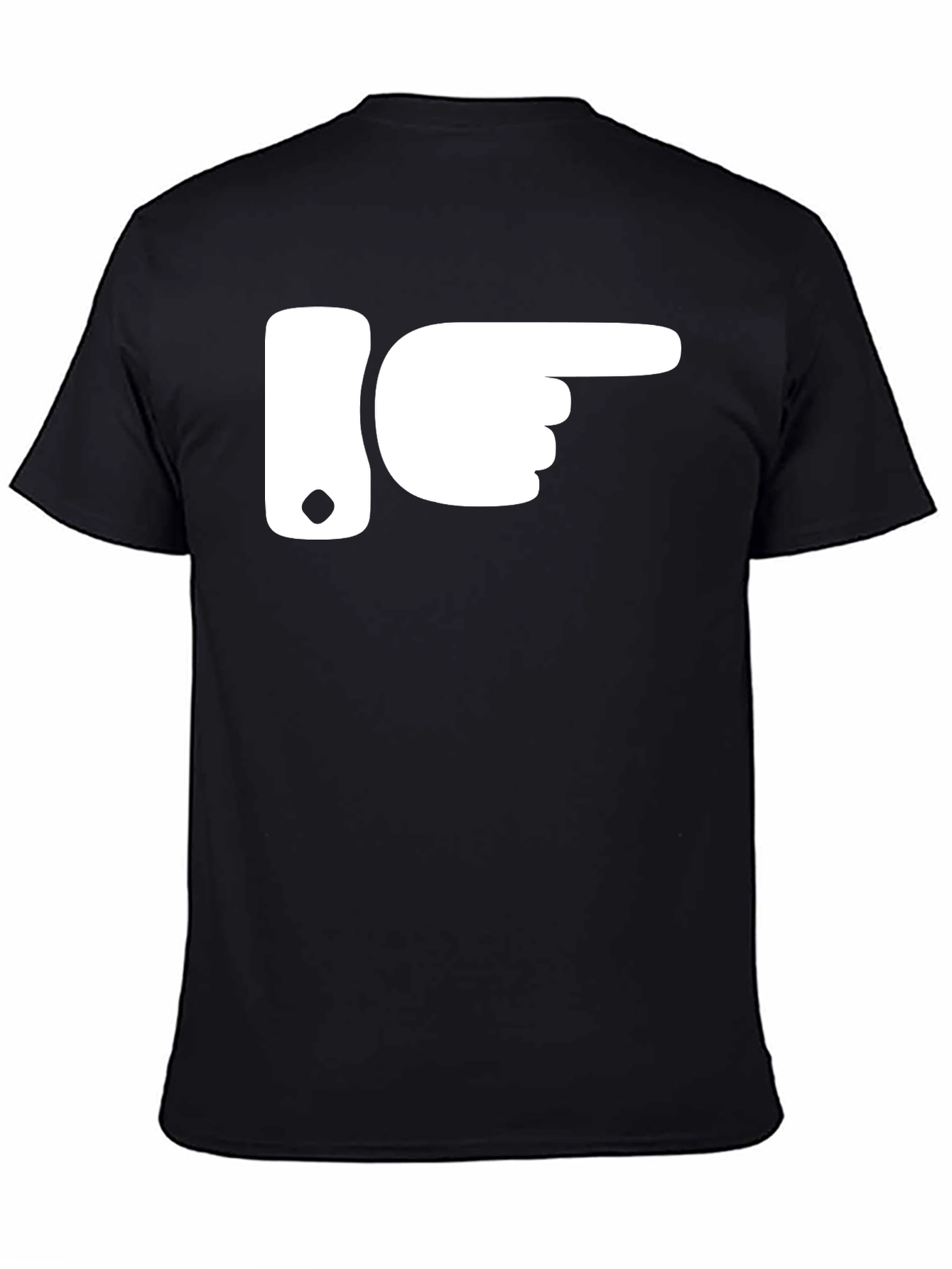Pointing Finger Graphic Tee - Novelty Humor Shirt