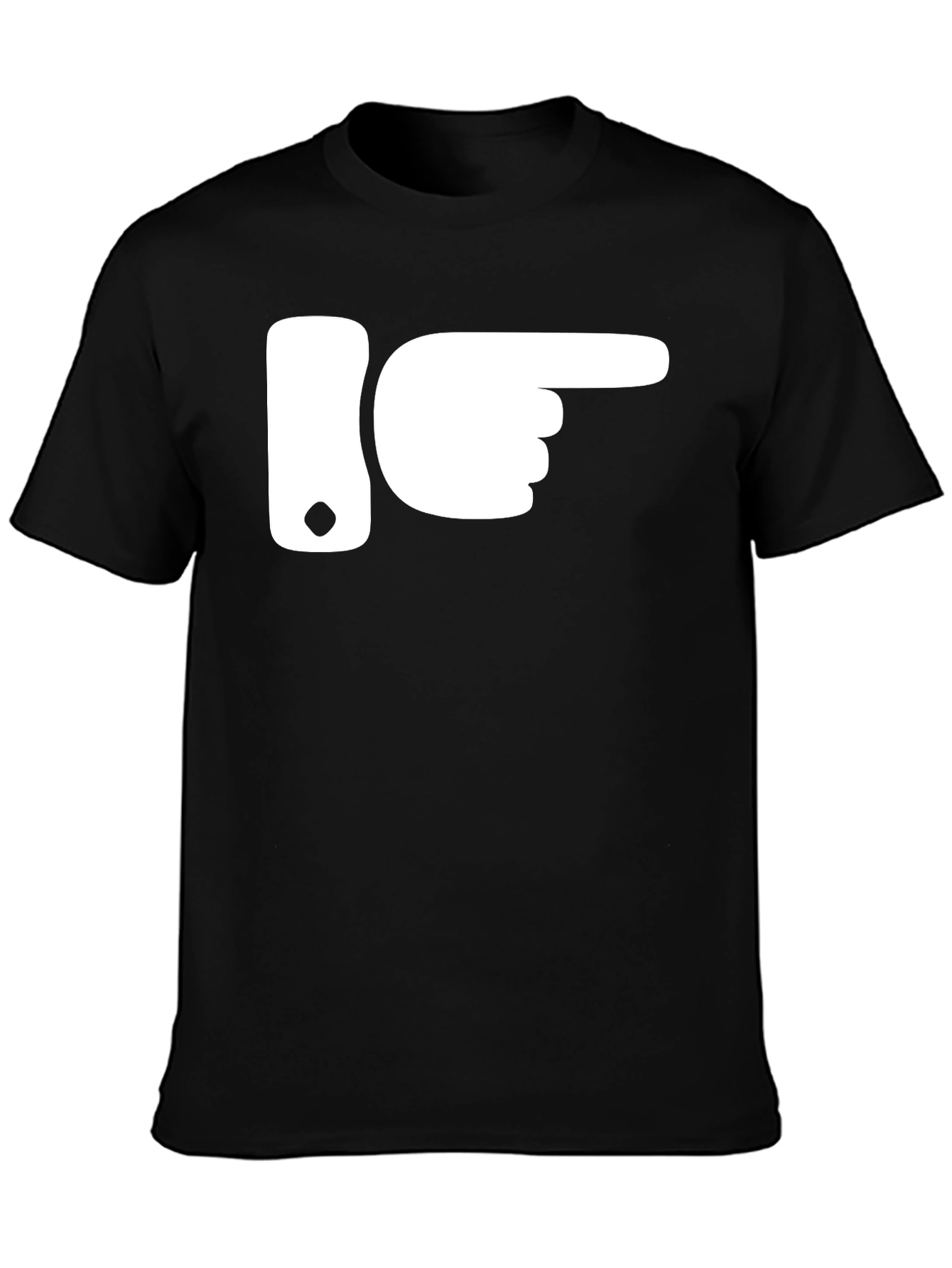Pointing Finger Graphic Tee - Novelty Humor Shirt