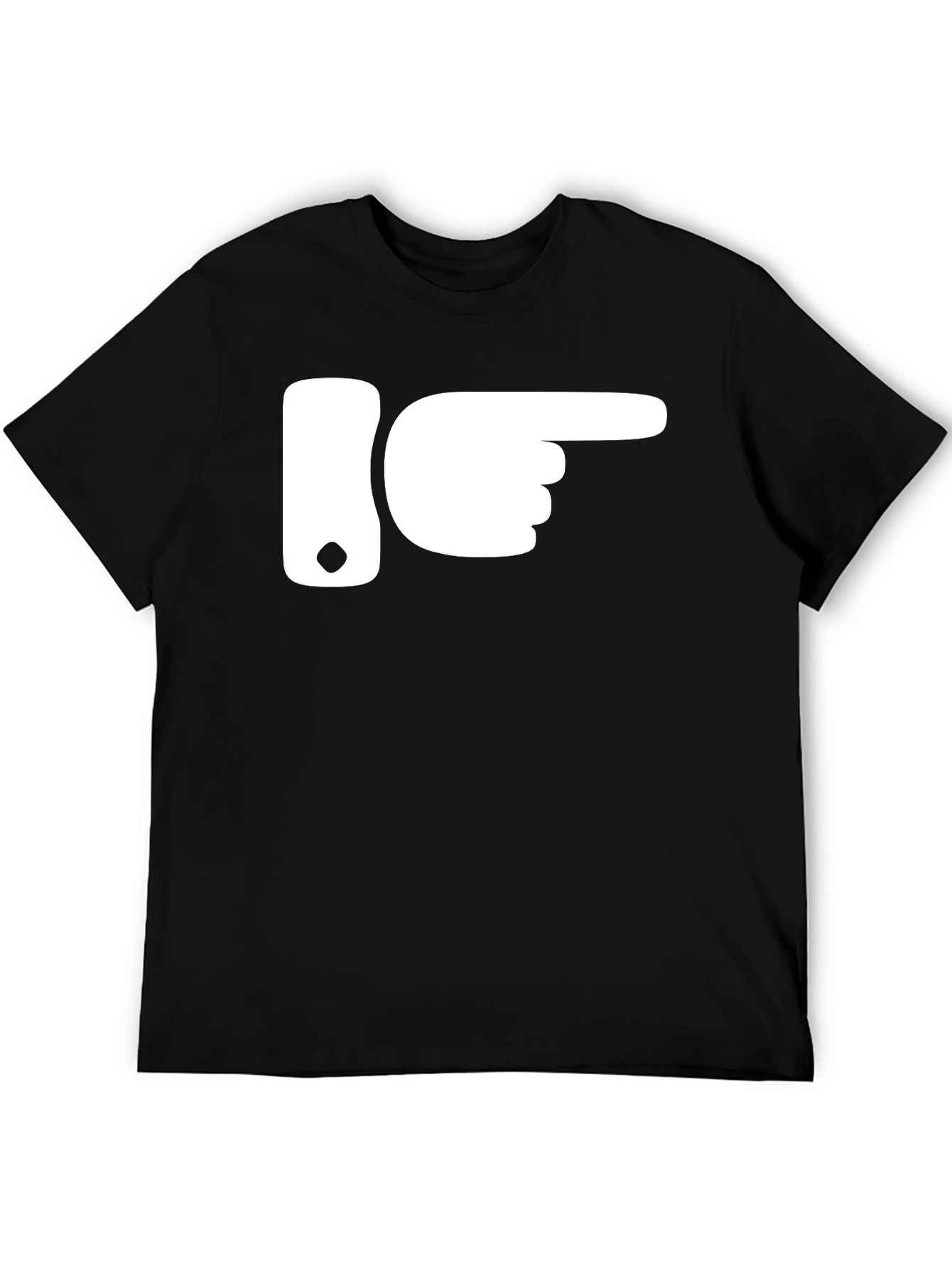 Pointing Finger Graphic Tee - Novelty Humor Shirt