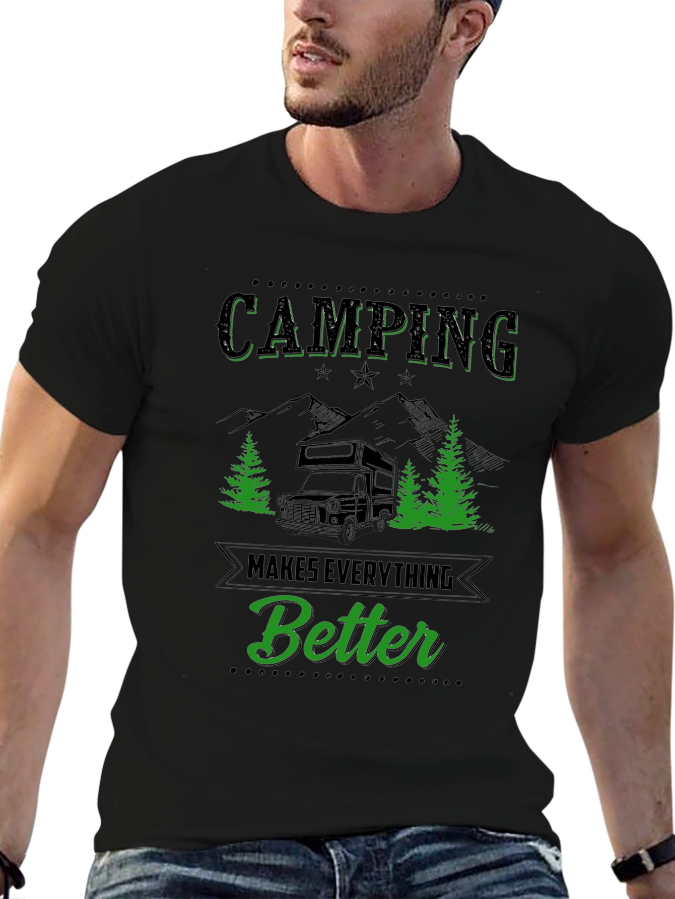 Camping Makes Everything Better Graphic Tee